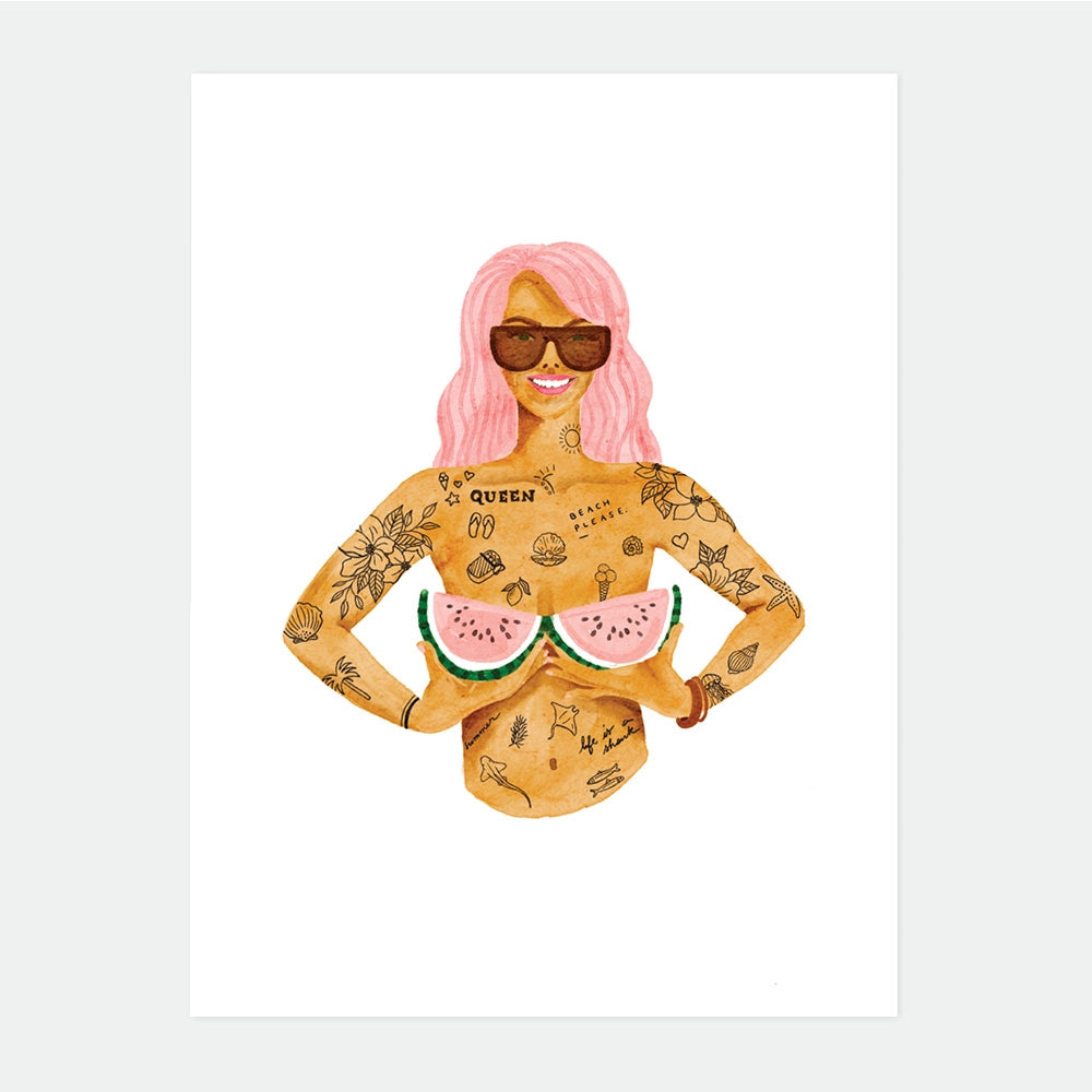 all-the-ways-to-say-summer-queen-poster-wassermelone-29-7x39-7 image 1