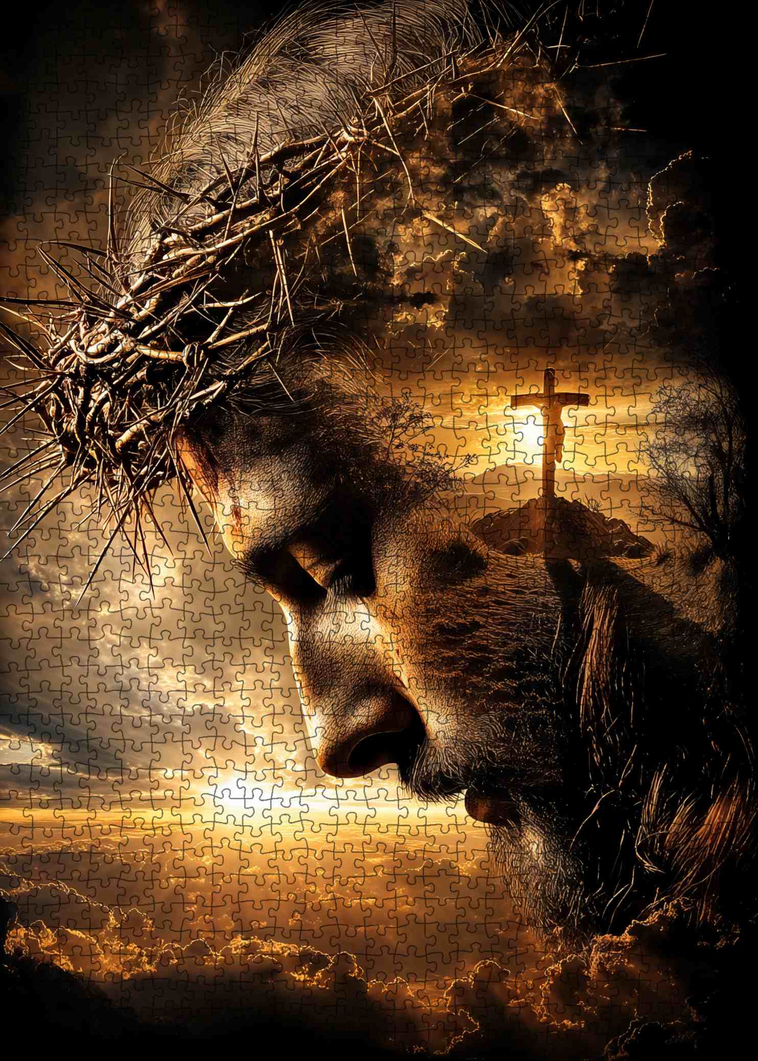 tucocoo-crowned-savior-puzzle-1000-teile-jesus-glauben image 2