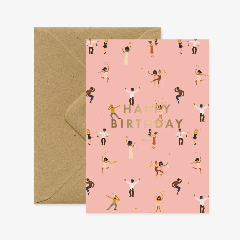 all-the-ways-to-say-birthday-dancers-karte-a6-geburtstag image 1