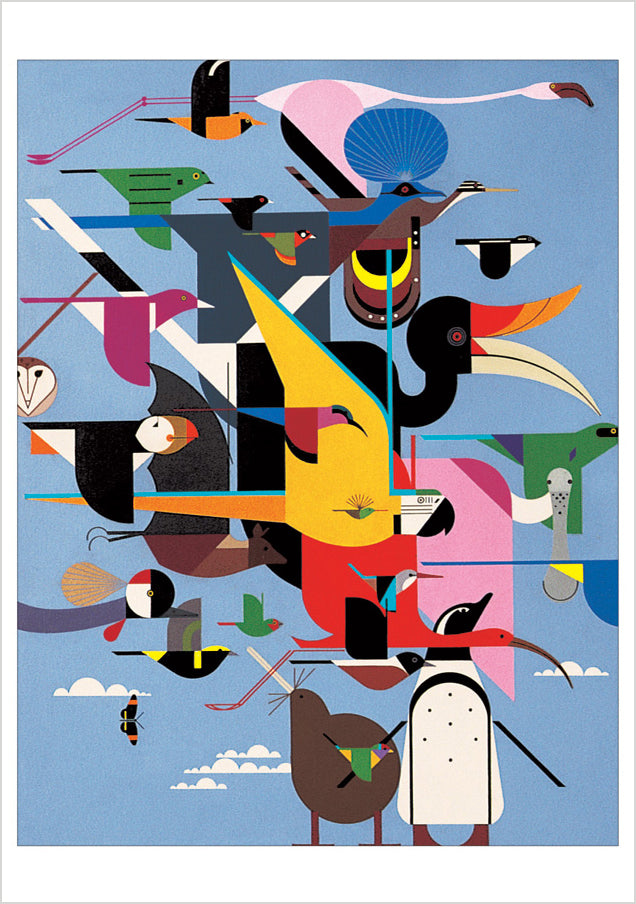 pomegranate-charley-harper-karten-wings-folio-10-klappkarten image 2