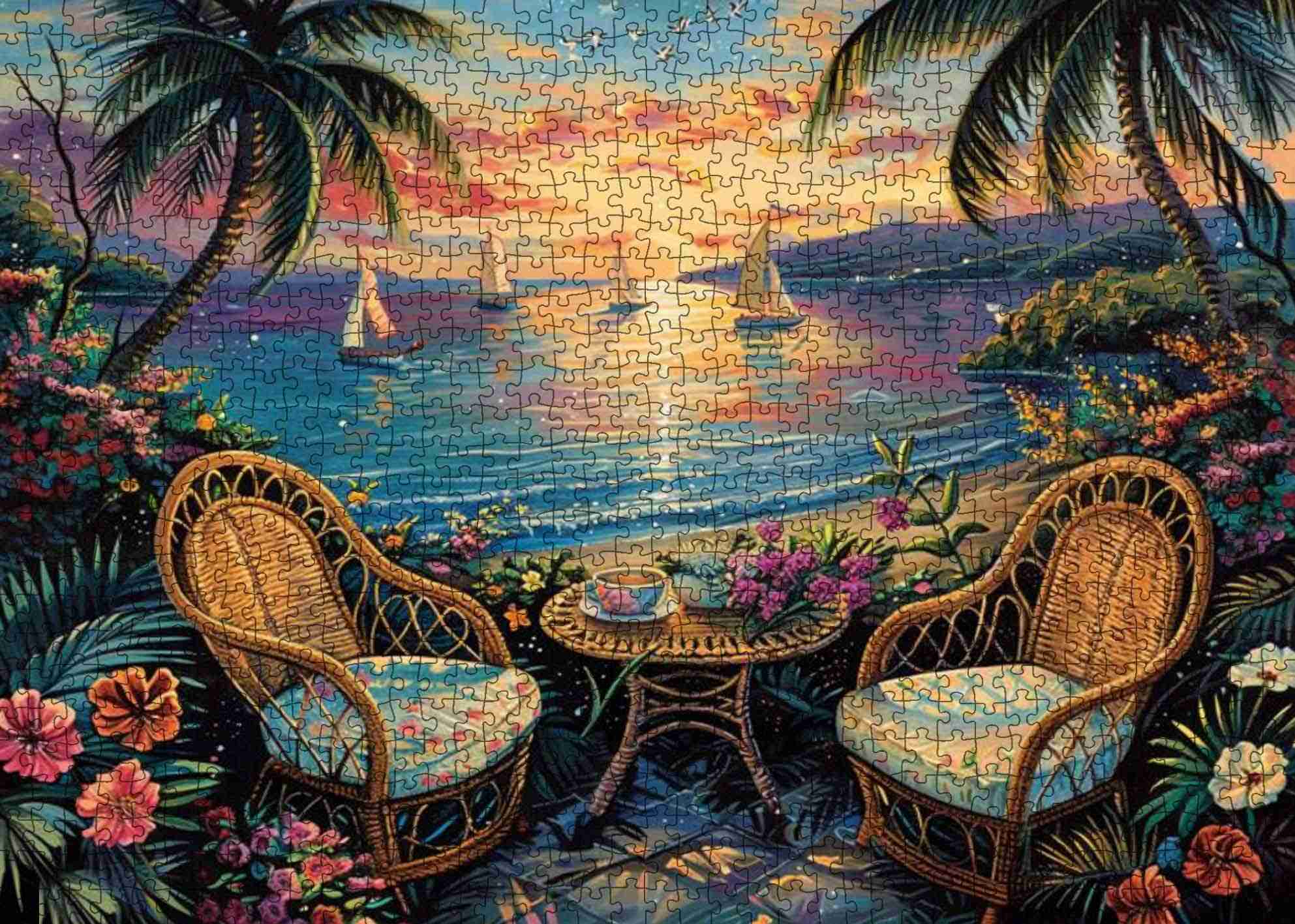 tucocoo-seaside-sunset-puzzle-1000-teile-meer-strand image 2