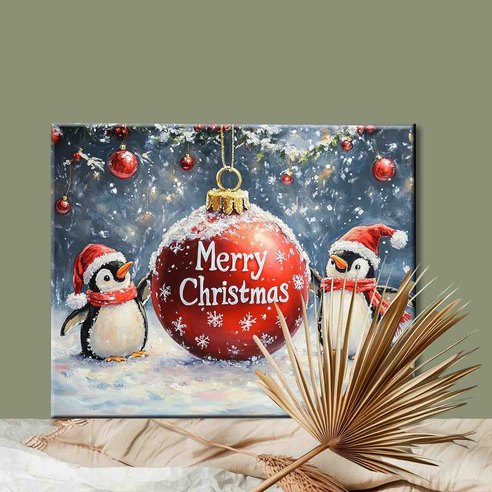 tucocoo-paint-by-numbers-pinguine-weihnachten-malen-nach-zahlen-40x50 image 2