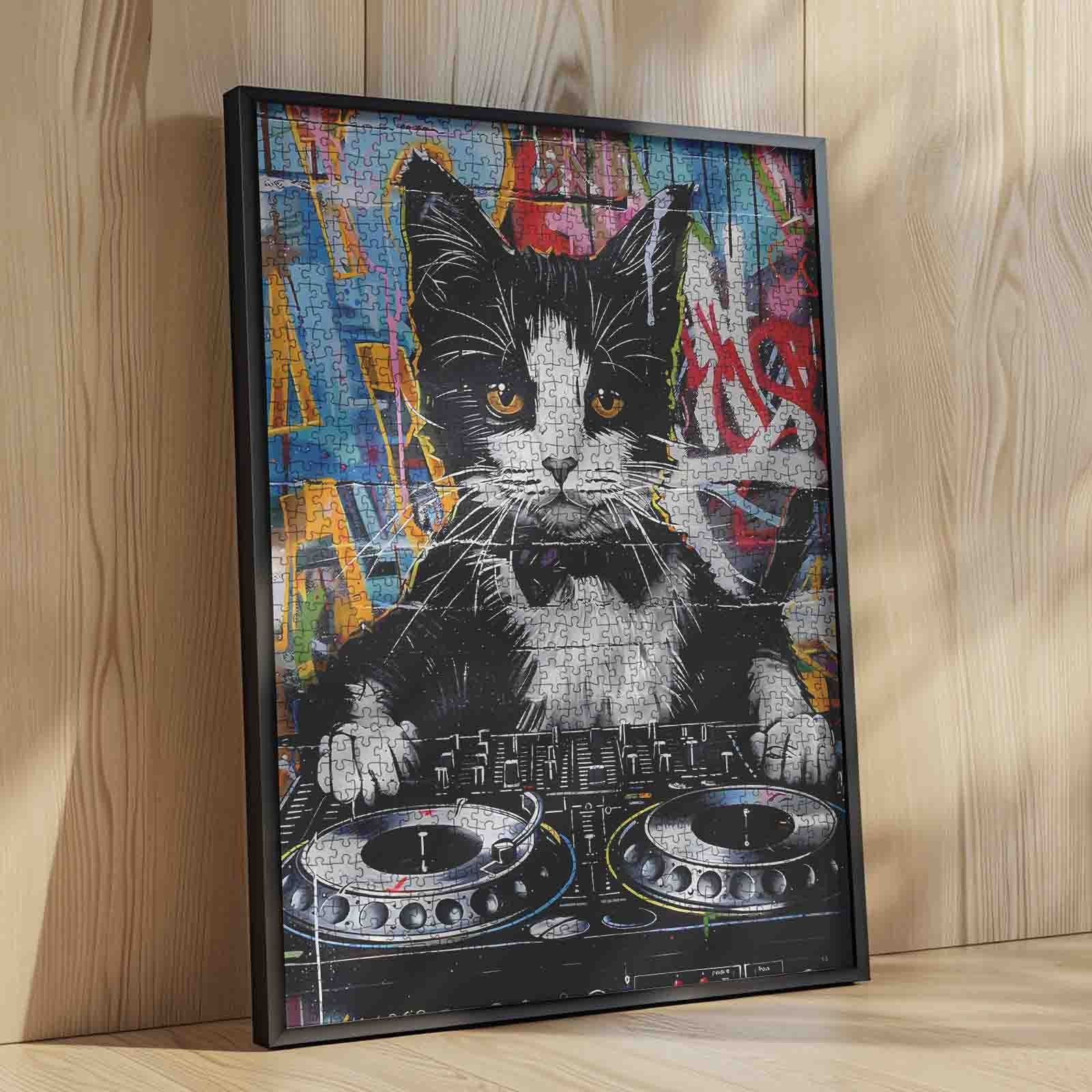 tucocoo-dj-cat-graffiti-puzzle-1000-teile-katze image 4