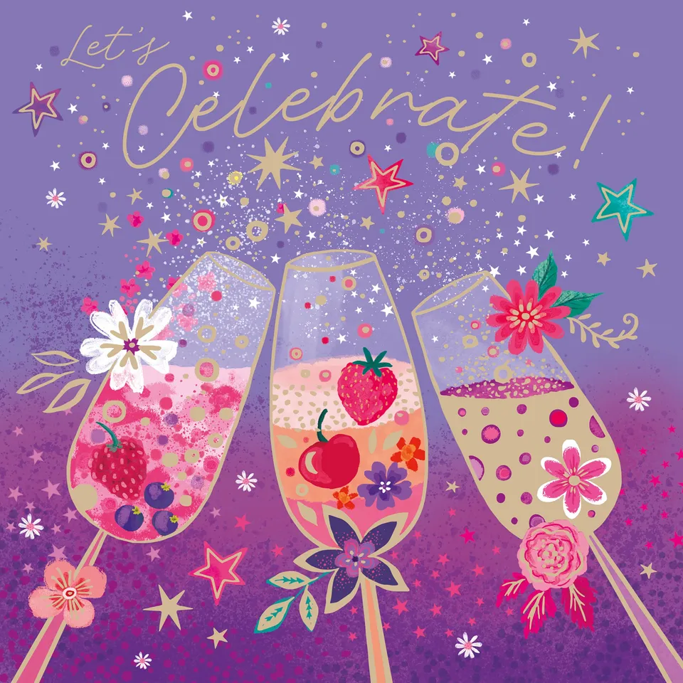 otter-house-confetti-celebrate-geburtstagskarte-goldfolie image 1