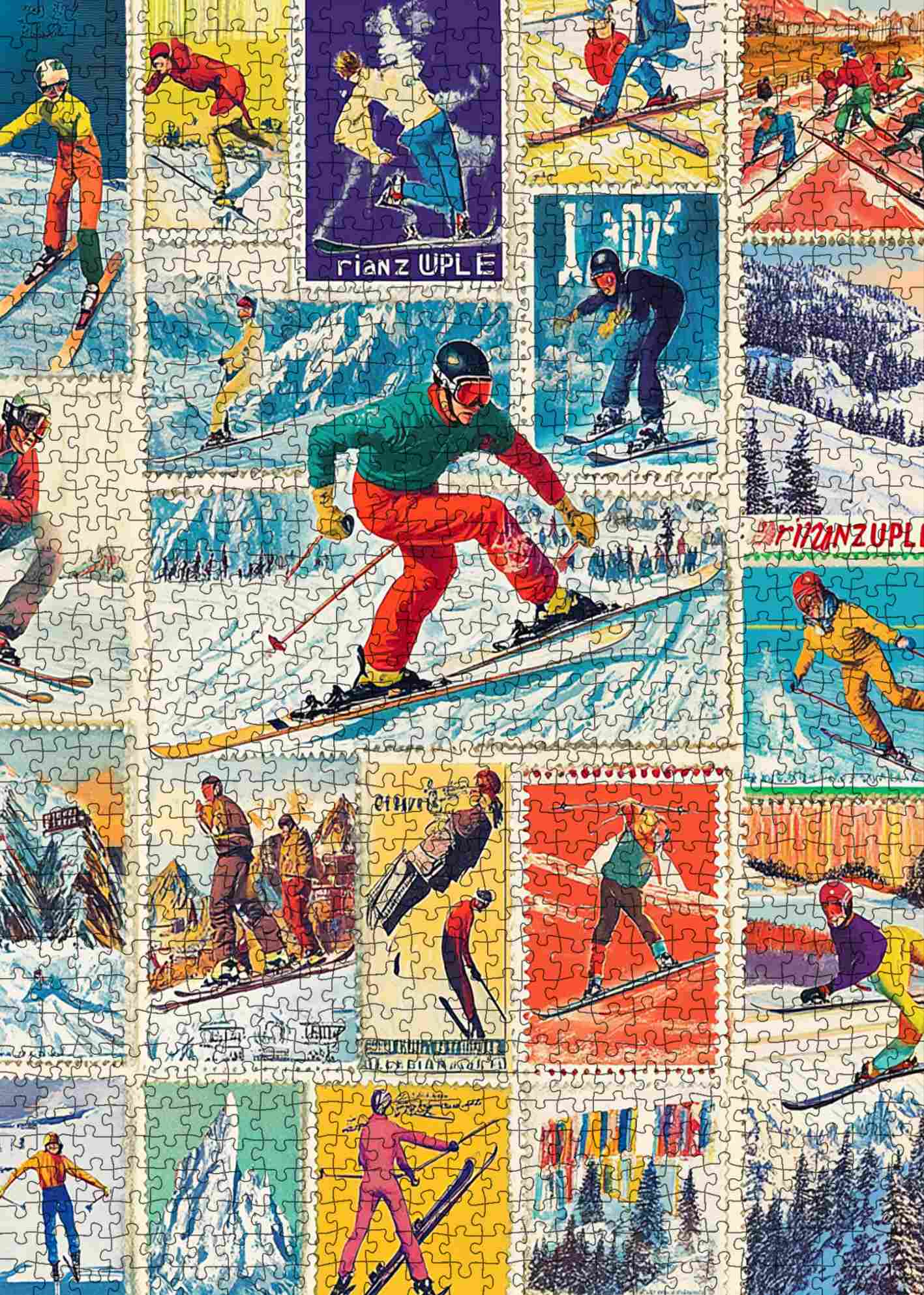 tucocoo-vintage-ski-adventure-puzzle-1000-teile-sport image 2