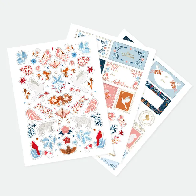 all-the-ways-to-say-white-winter-sticker-3-bogen-110-stk image 1