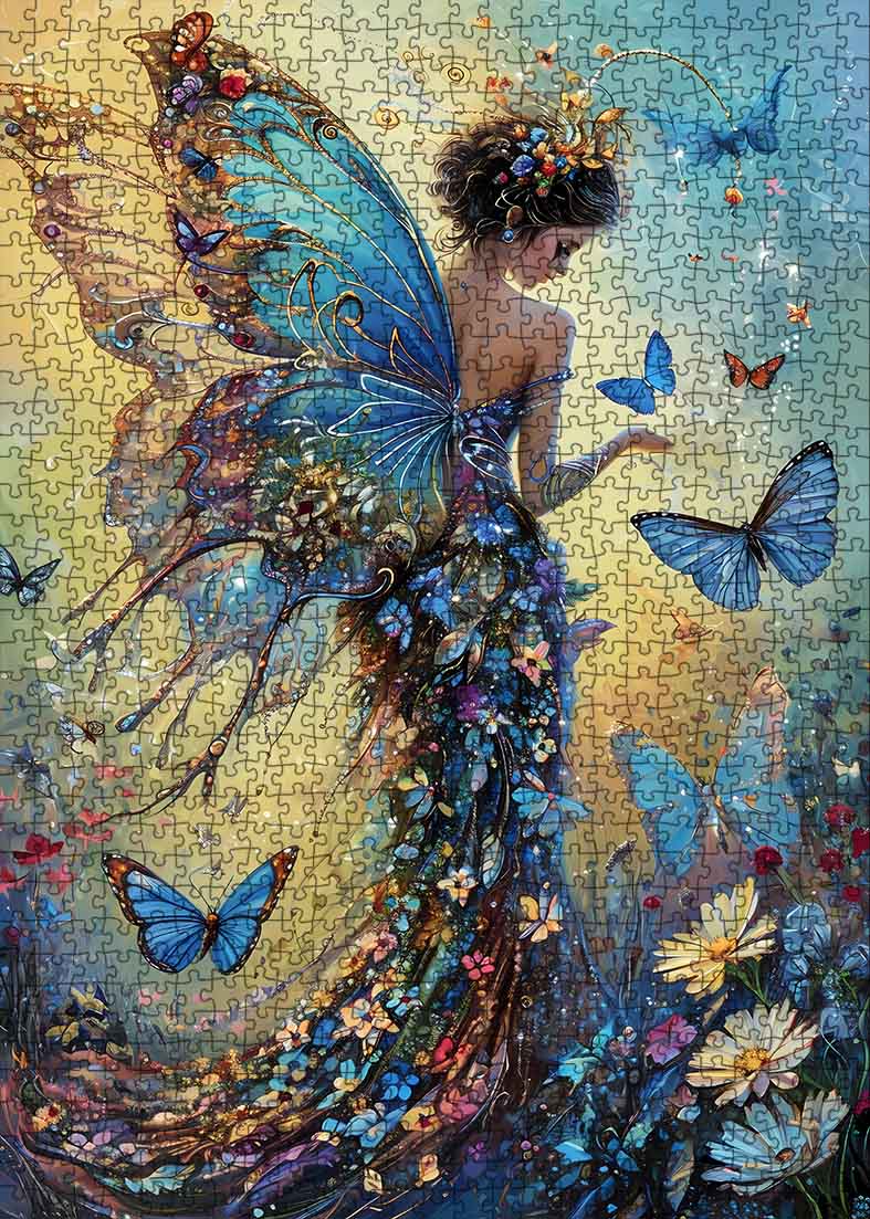 tucocoo-fee-in-blauem-kleid-puzzle-1000-teile-fantasy image 2