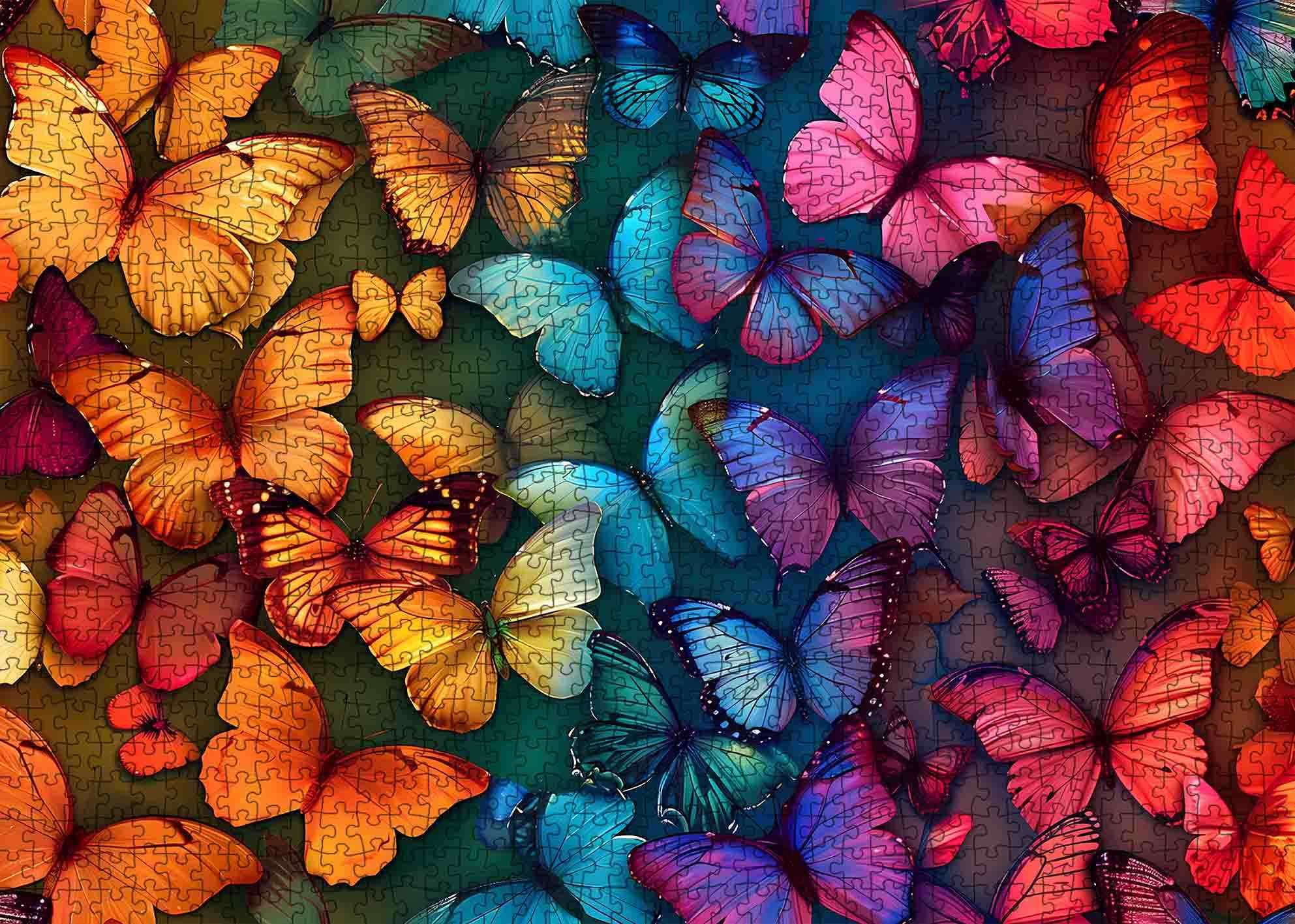 tucocoo-rainbow-butterflies-puzzle-1000-teile-schmetterlinge image 2