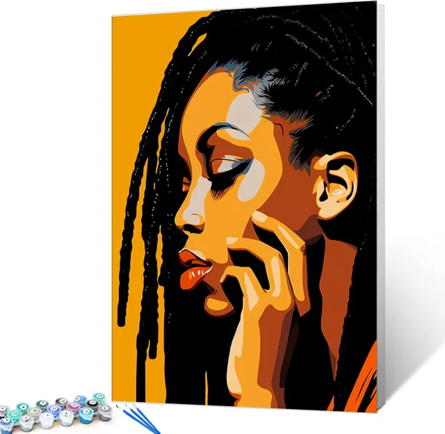 tucocoo-paint-by-numbers-fashion-girl-malen-nach-zahlen-16x20-ohne-rahmen image 1