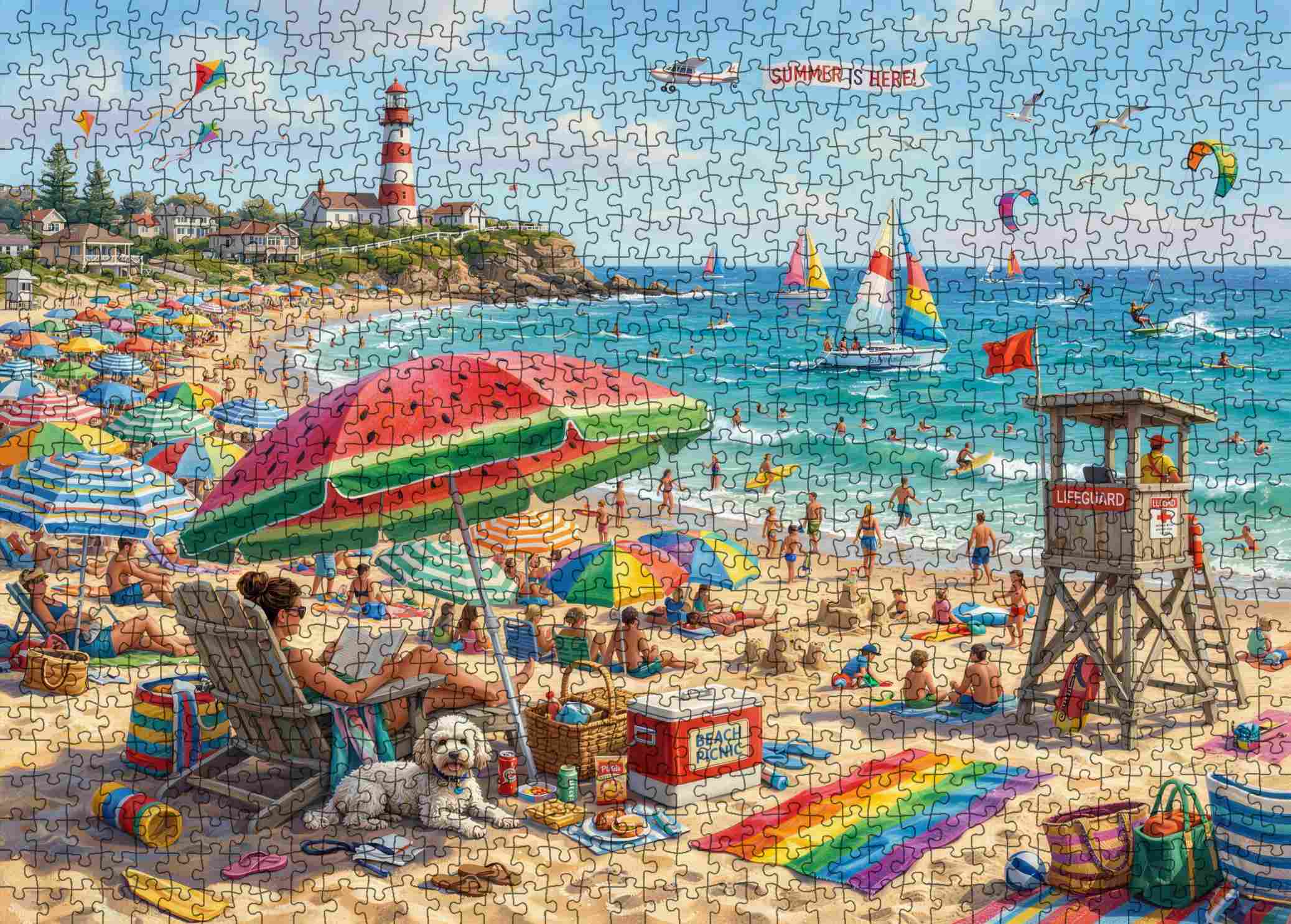 tucocoo-jigsaw-puzzles-summer-beach-puzzle-1000-teile-strand image 2