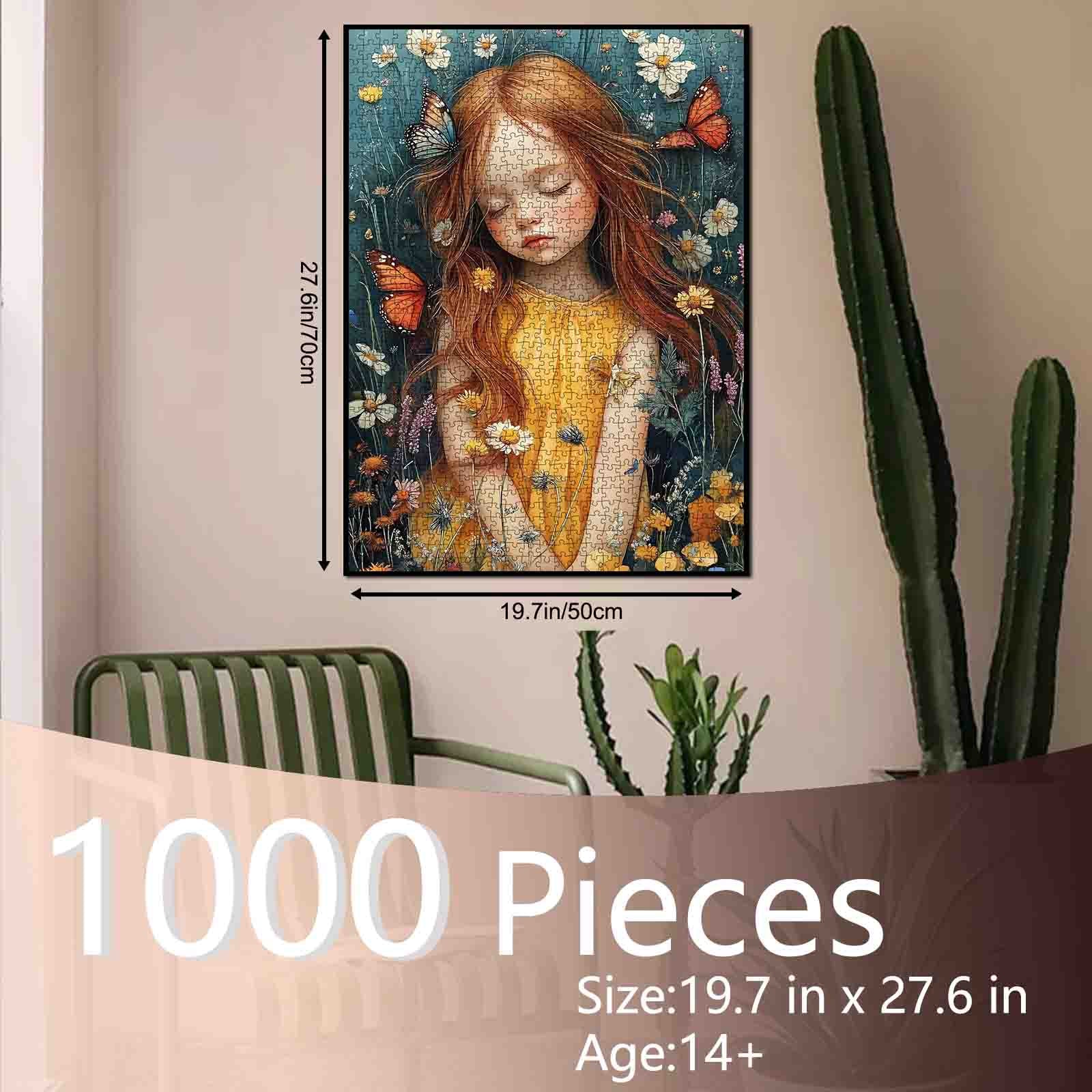 tucocoo-girl-in-wildflower-field-puzzle-1000-teile-wiese image 5
