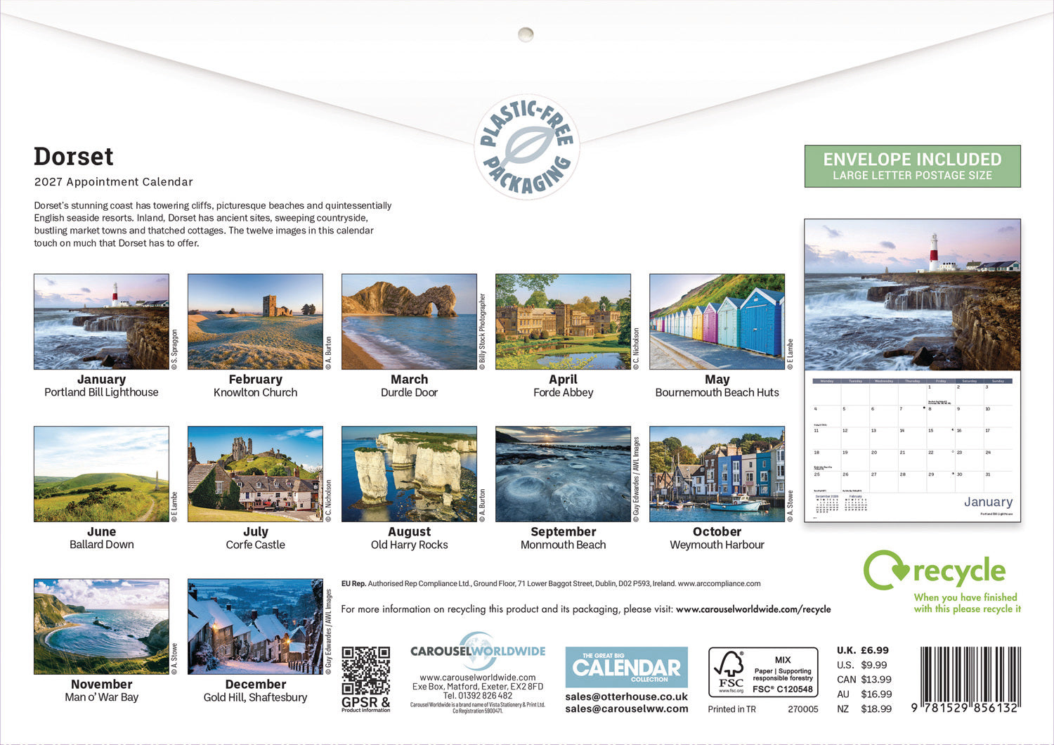 otter-house-dorset-a4-calendar-2027-wandkalender-dorset image 2