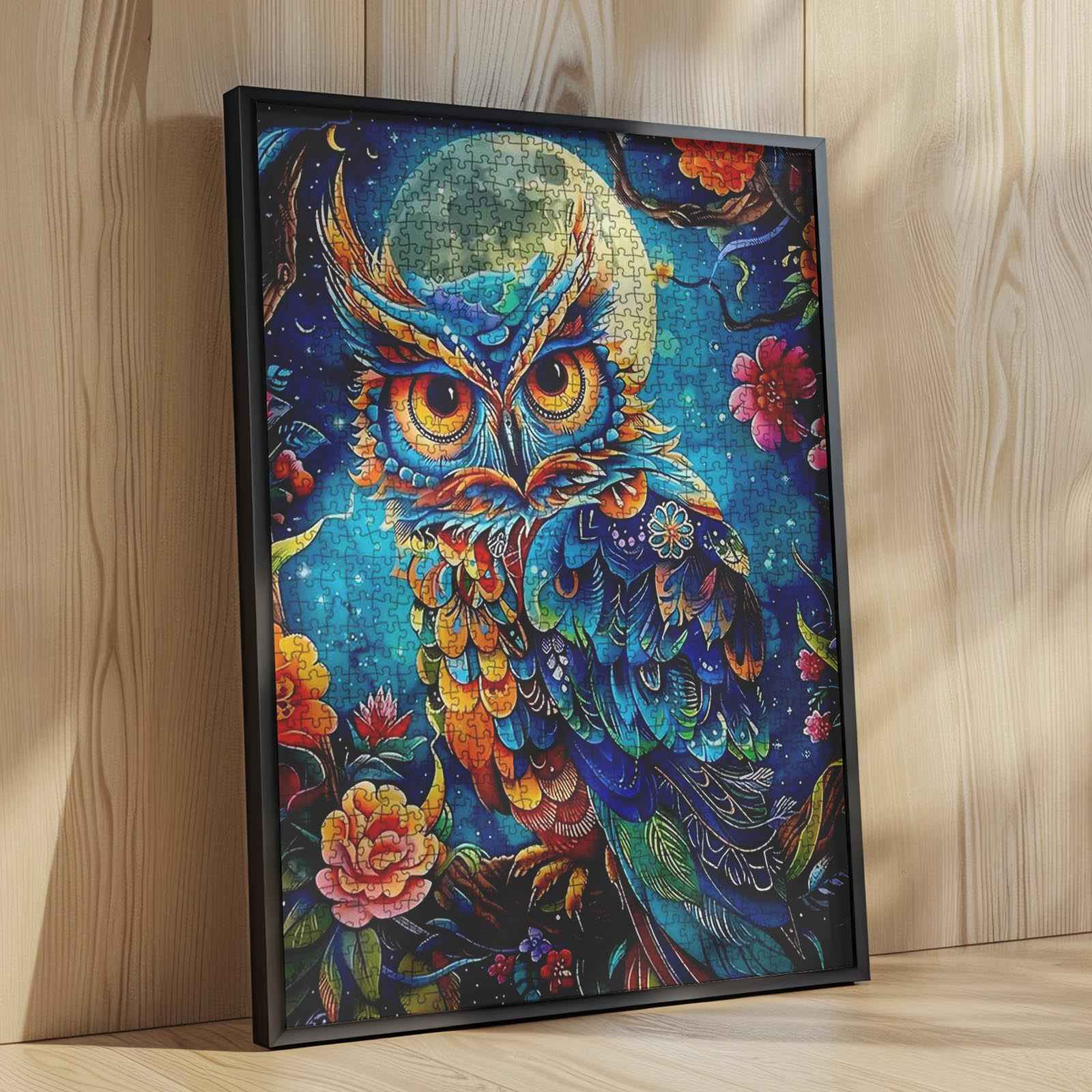 tucocoo-colorful-owl-under-moon-puzzle-1000-teile-eule image 4