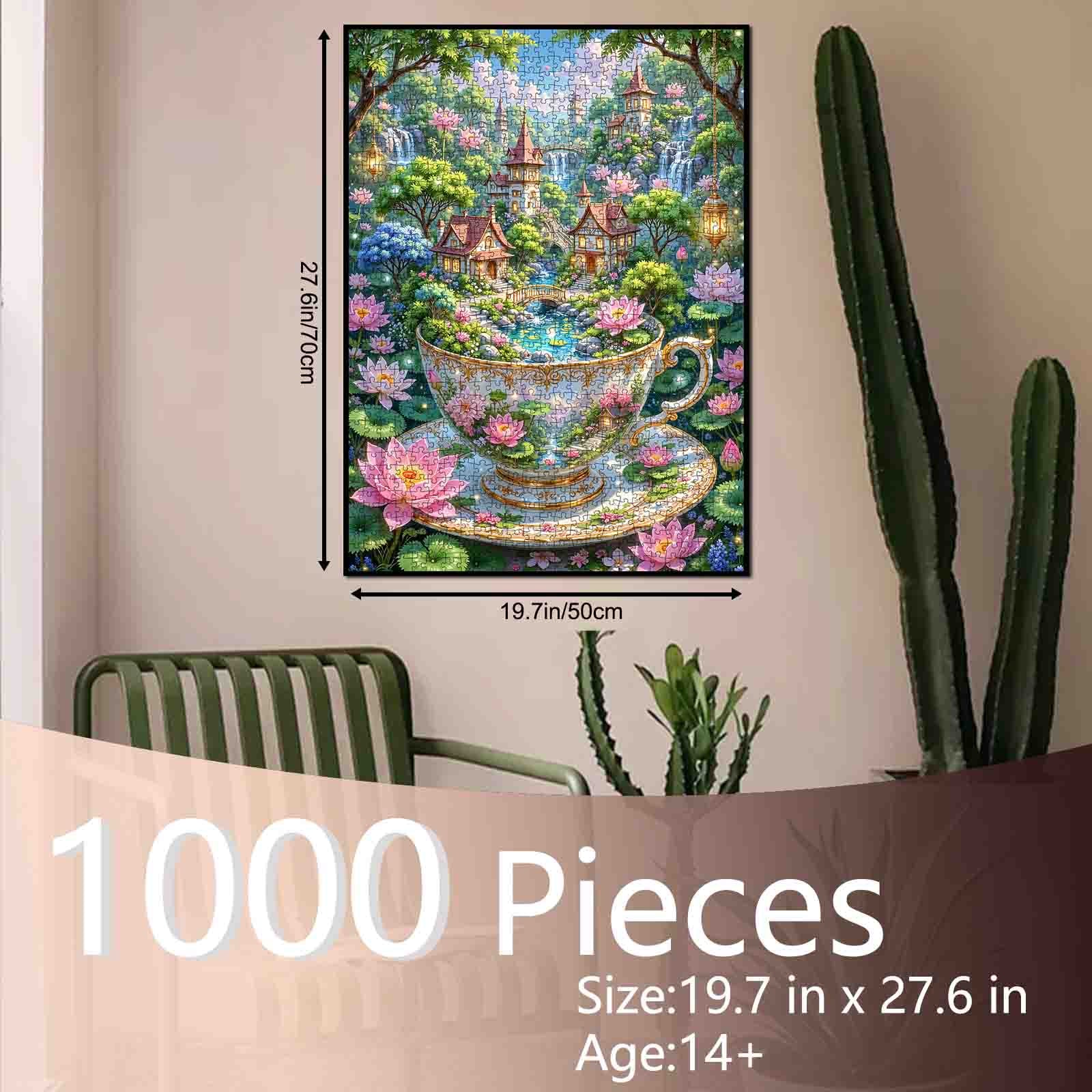 tucocoo-enchanted-teacup-garden-village-puzzle-1000-teile-dorf image 5
