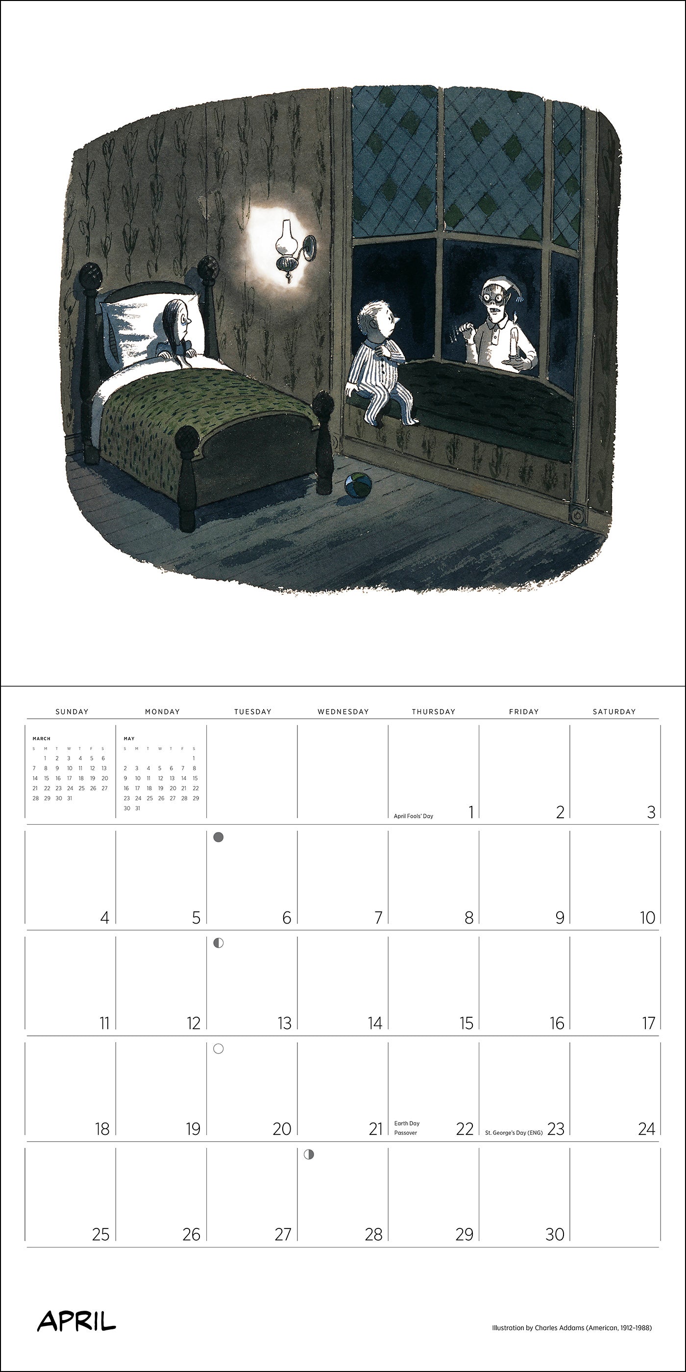 pomegranate-charles-addams-addams-family-wandkalender-2027 image 5