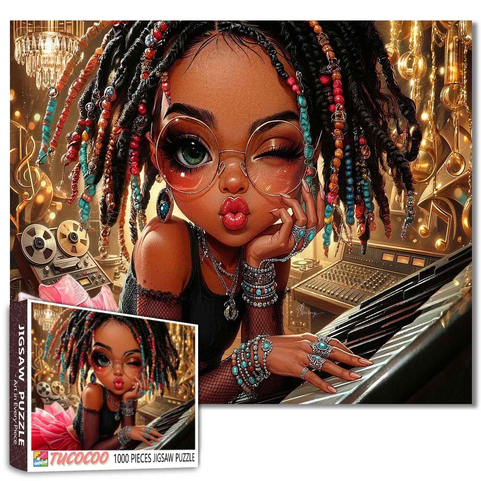 tucocoo-soulful-studio-girl-puzzle-1000-teile-portr-t image 1