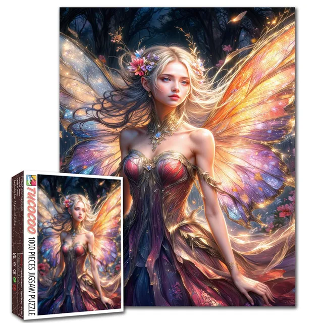 tucocoo-twilight-fairy-glow-puzzle-1000-teile-fee-wald image 1