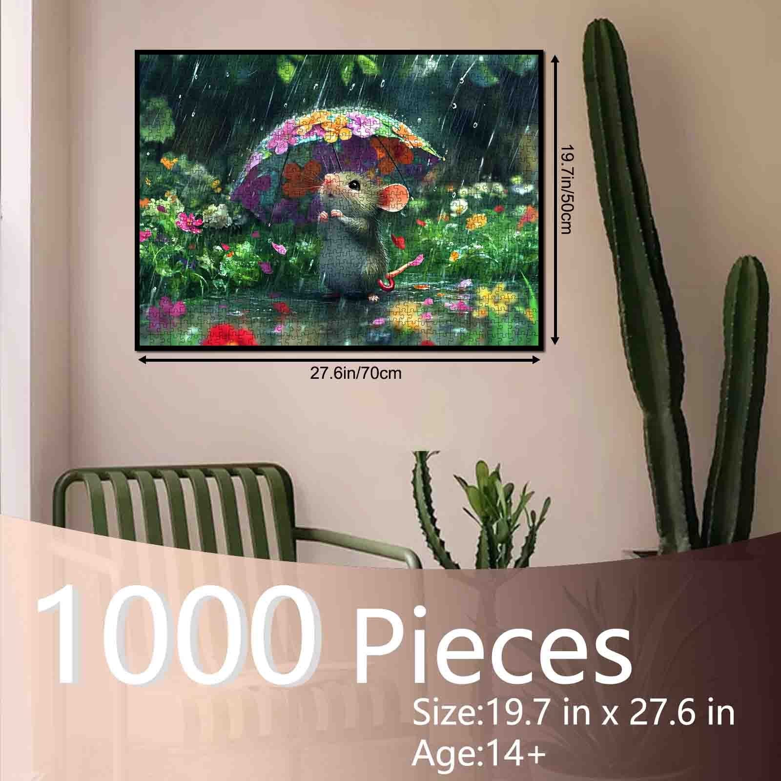 tucocoo-cute-mouse-flowers-puzzle-1000-teile-tiere image 5