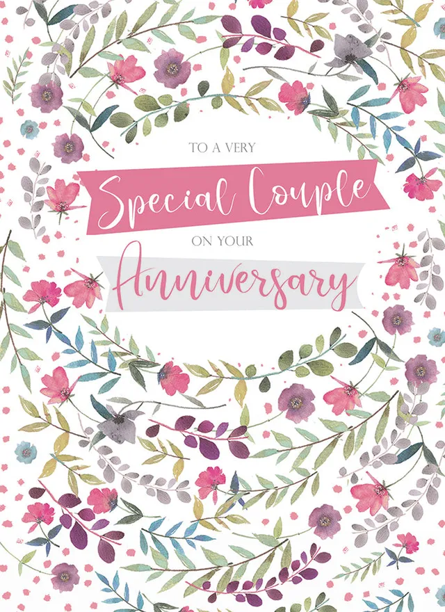 otter-house-greetings-cards-anniversary-flowers-karte-paar-blumen image 1