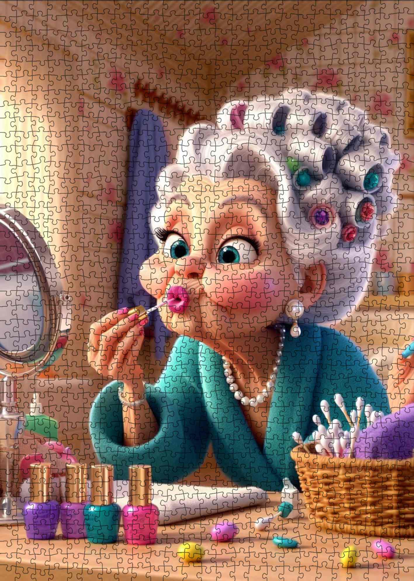 tucocoo-playful-makeup-morning-puzzle-1000-teile-portrait image 2
