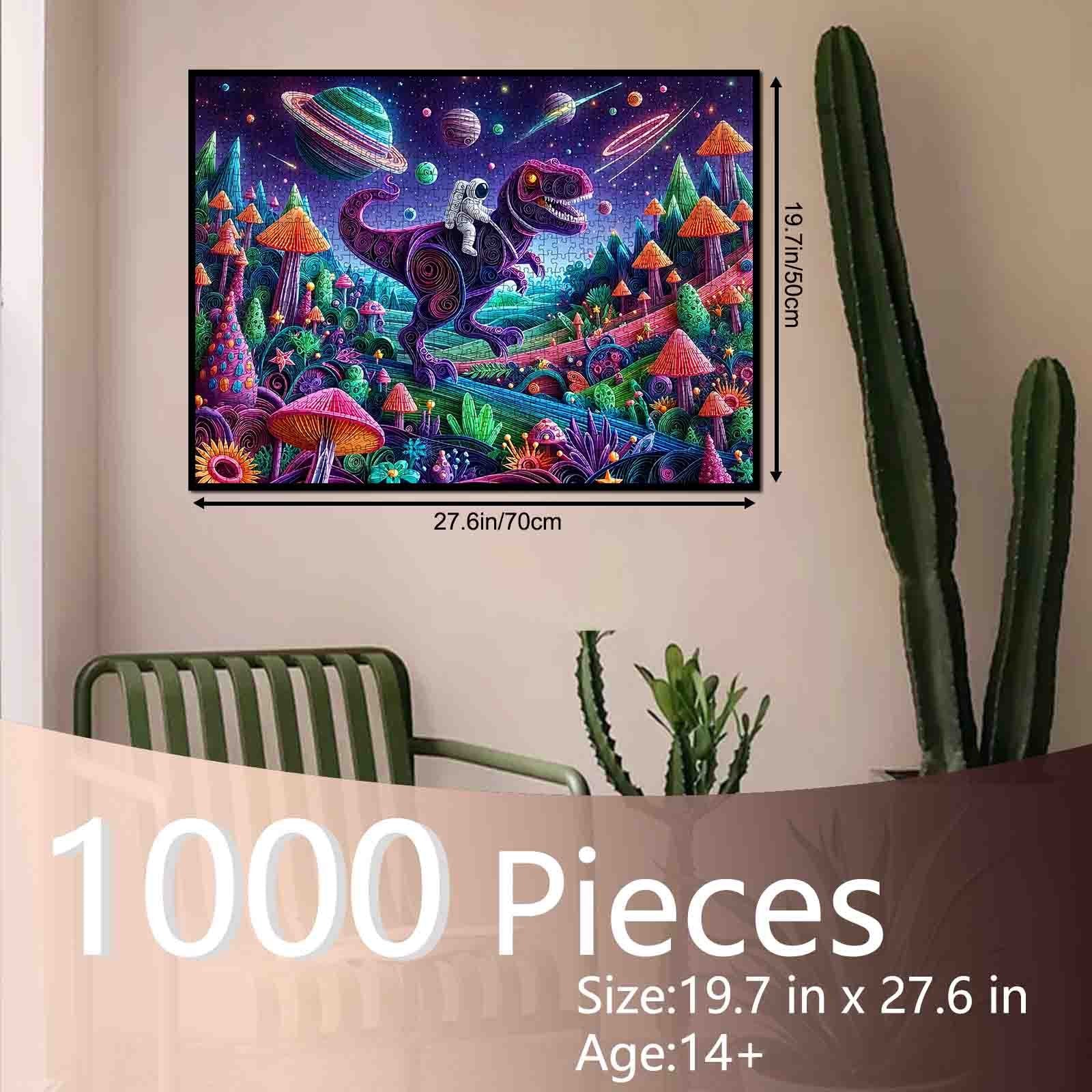 tucocoo-astronaut-dinosaurier-puzzle-1000-teile-weltraum image 5
