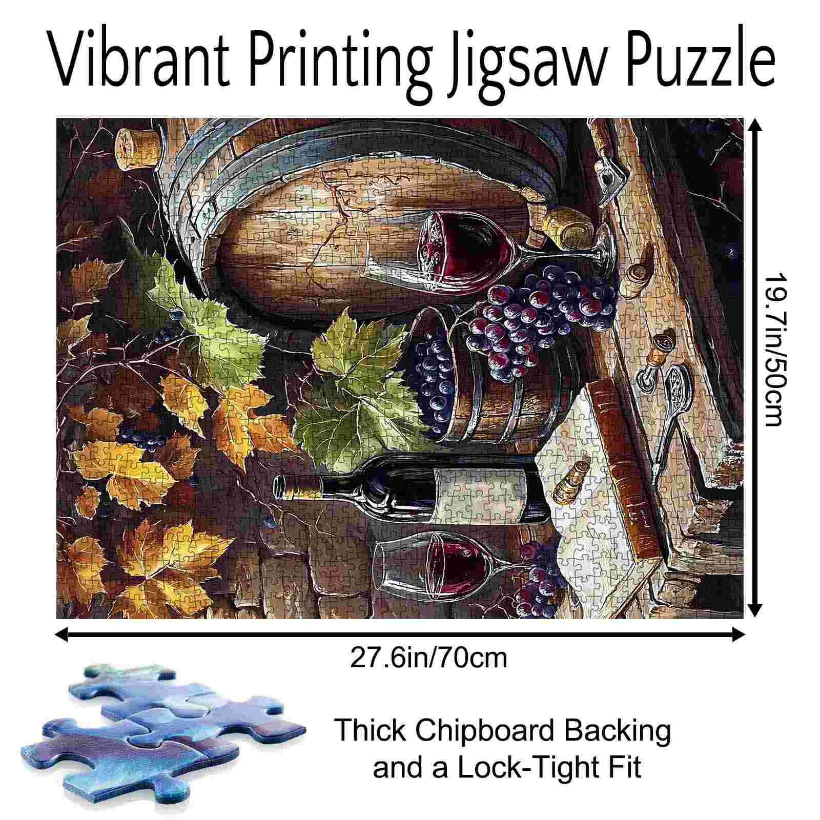 tucocoo-rustic-wine-and-grapes-puzzle-1000-teile-wein image 5