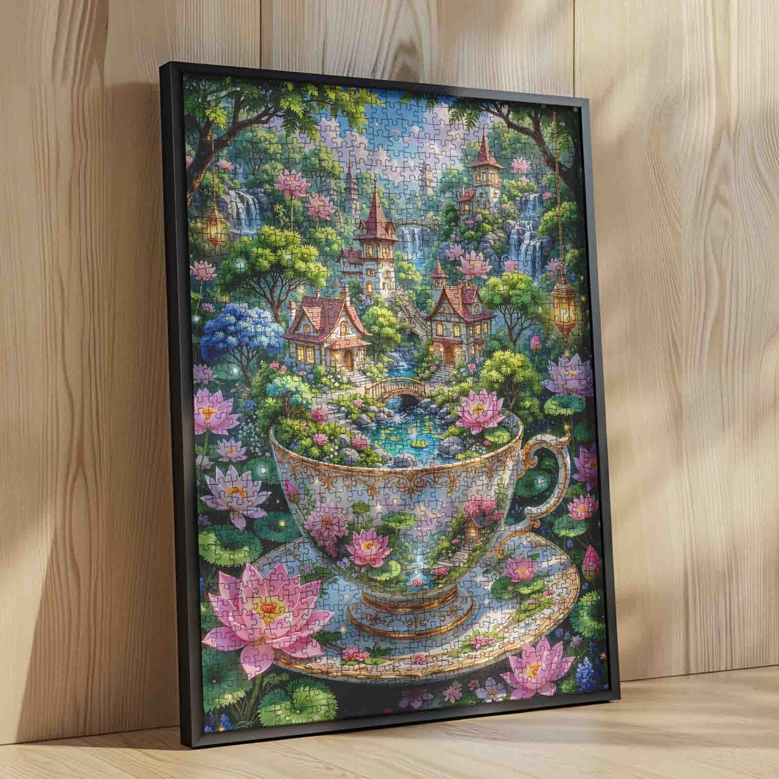 tucocoo-enchanted-teacup-garden-village-puzzle-1000-teile-dorf image 4