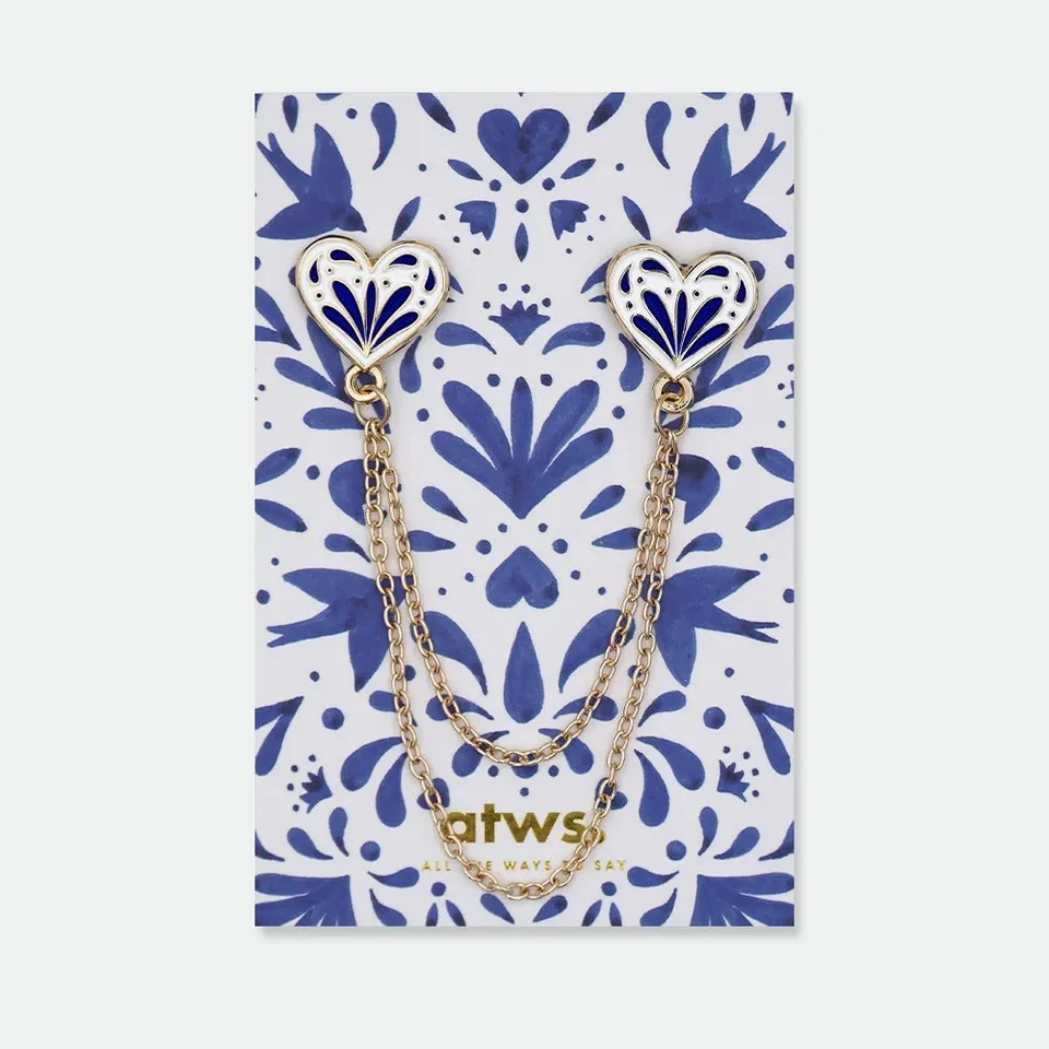 all-the-ways-to-say-duo-blue-hearts-pin-herz-kette-blau image 1