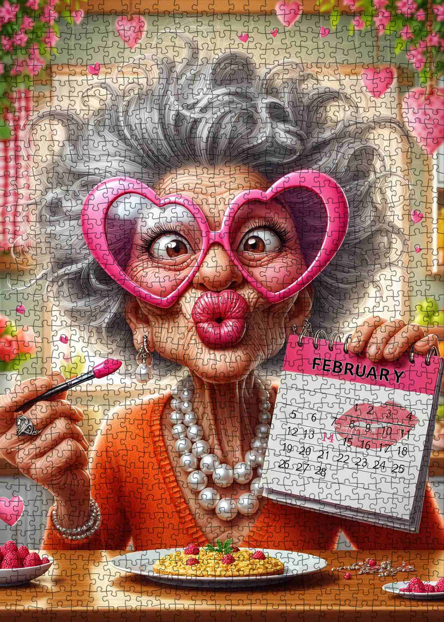 tucocoo-playful-february-love-granny-puzzle-1000-teile-lustig image 2