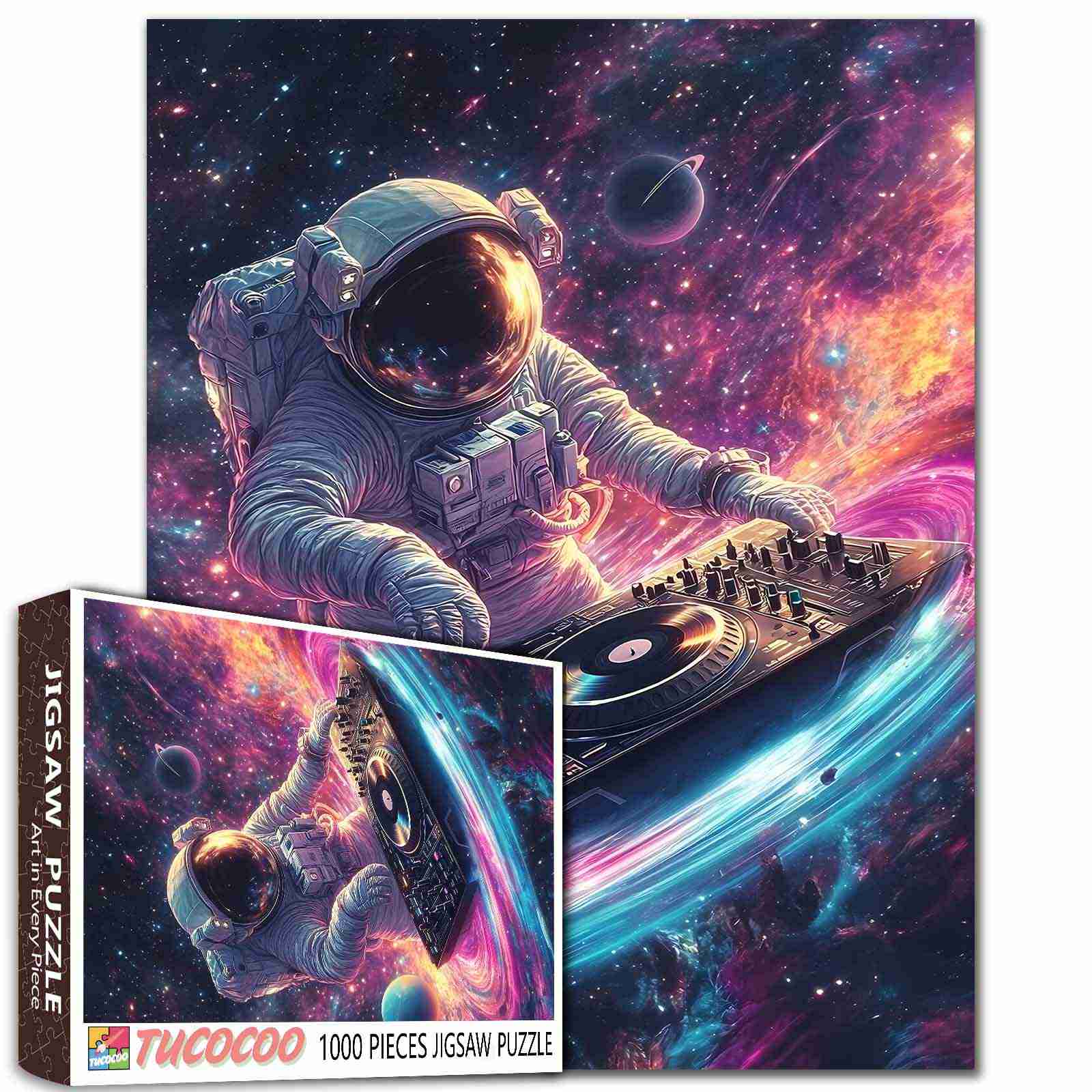 tucocoo-jigsaw-puzzles-astronaut-dj-puzzle-1000-teile image 1