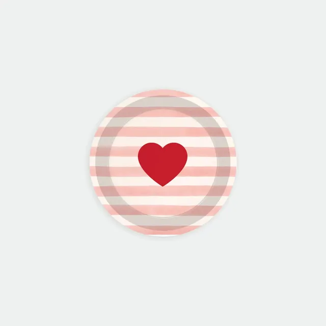 all-the-ways-to-say-pink-stripes-untersetzer-holz-herz-11cm image 1