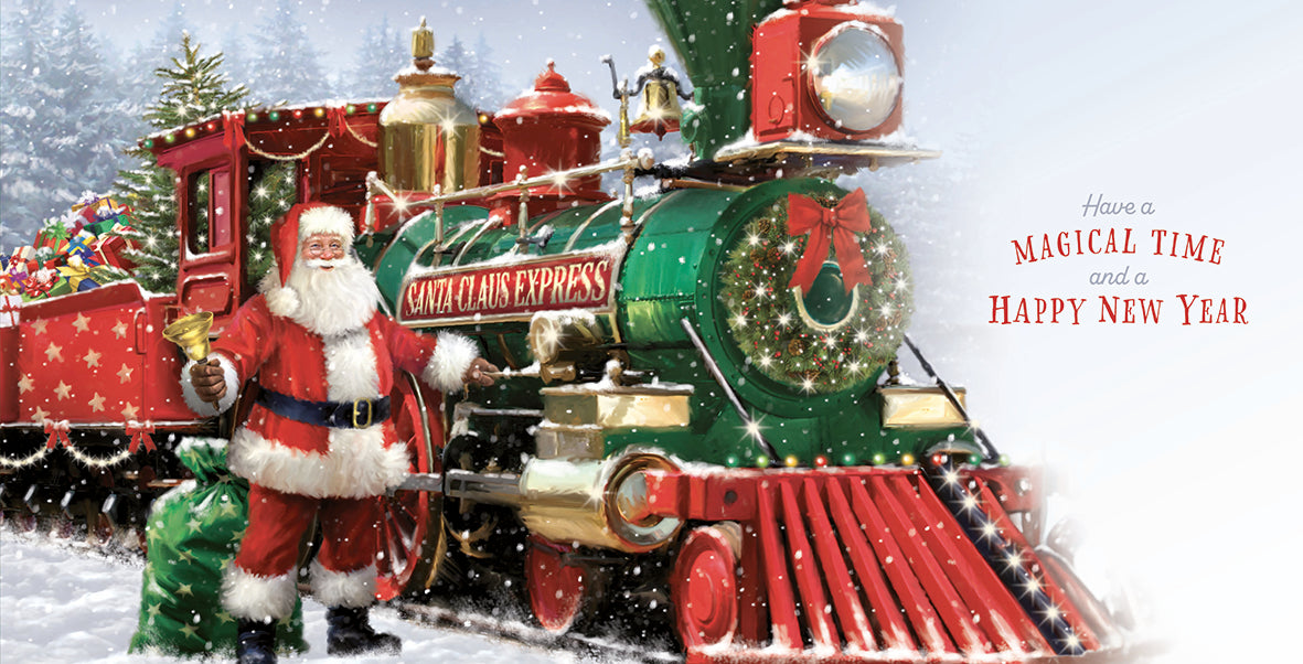 otter-house-christmas-weihnachtskarte-sohn-santa-train image 2