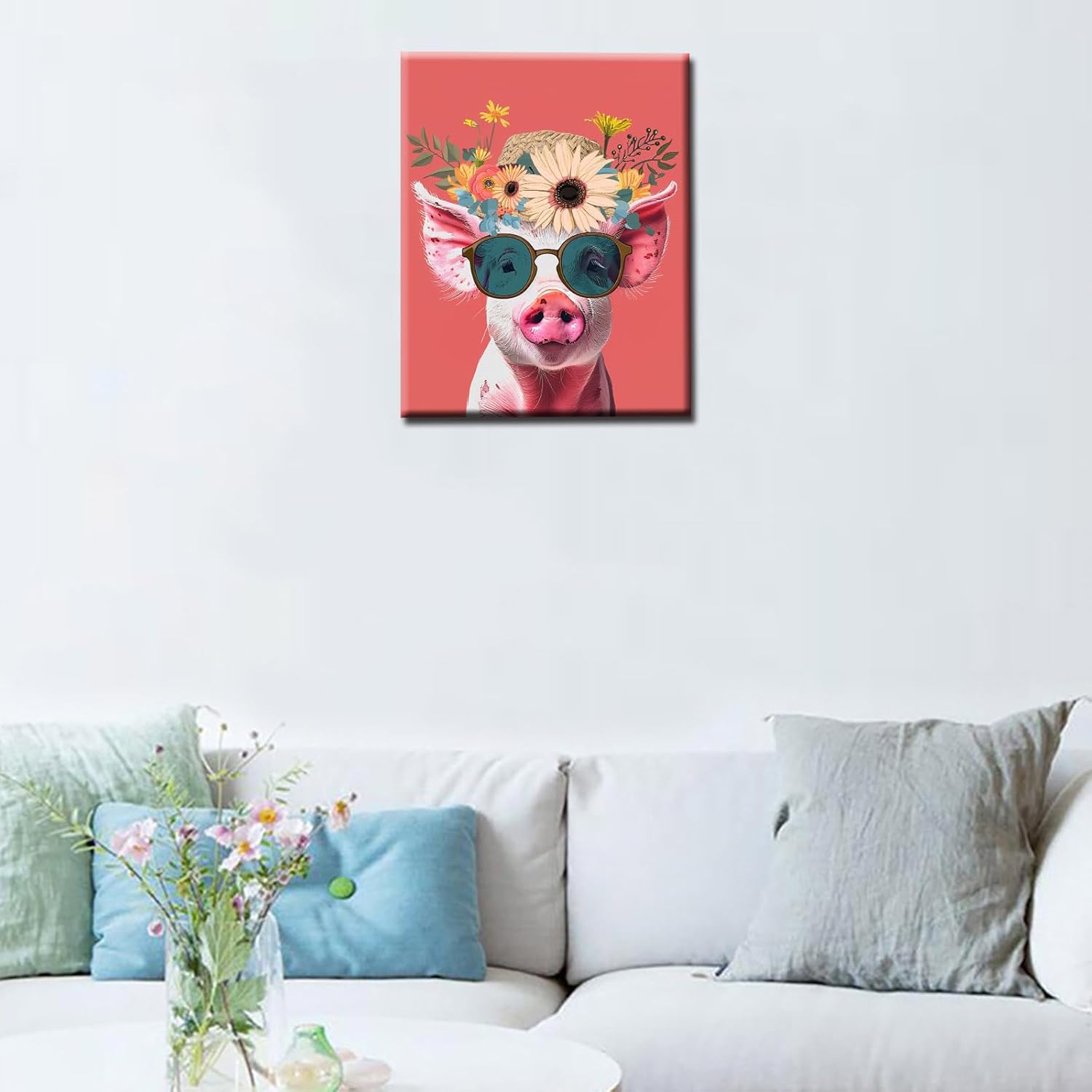 tucocoo-paint-by-numbers-schwein-sonnenbrille-malset-40x50 image 3