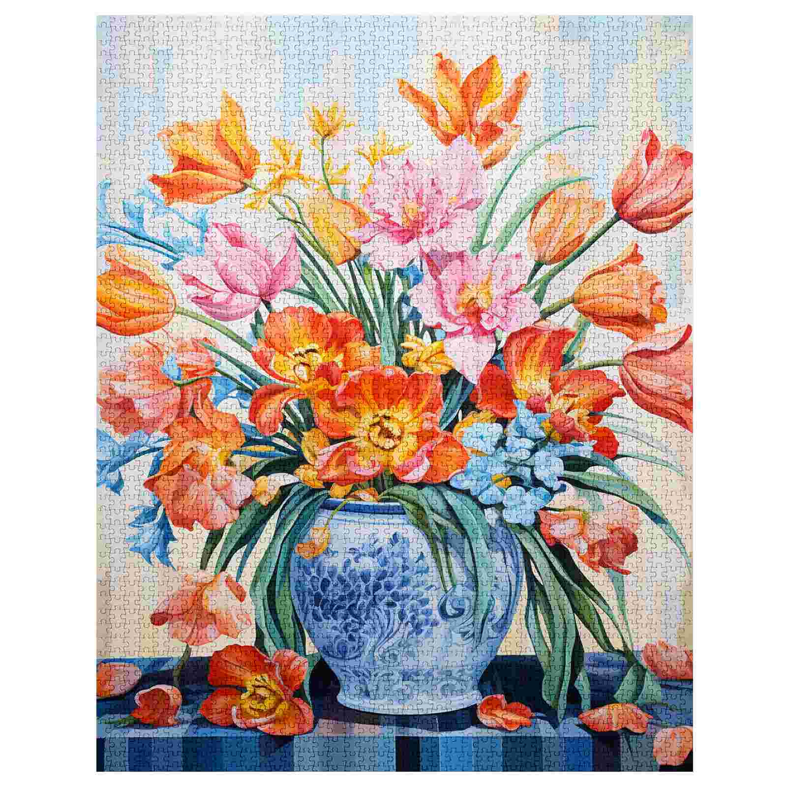 tucocoo-colorful-tulips-in-a-vase-puzzle-1000-teile-tulpen image 2
