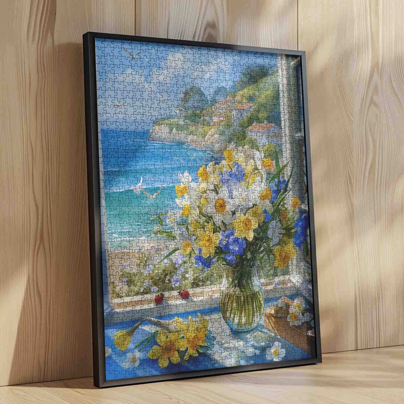 tucocoo-coastal-window-flowers-puzzle-1000-teile-meer image 4