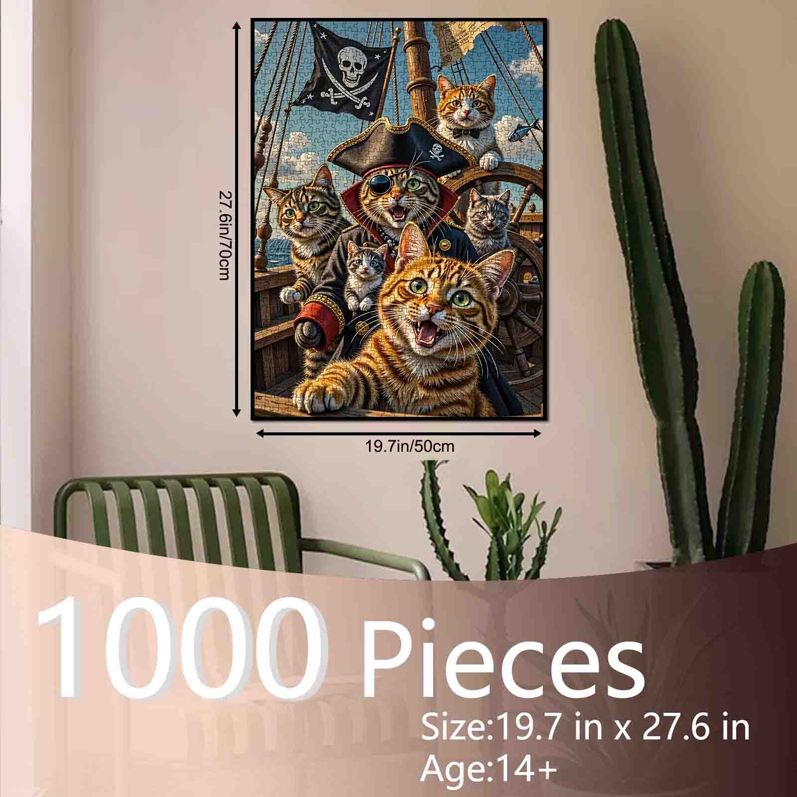 tucocoo-pirate-cat-crew-puzzle-1000-teile-katzen image 5