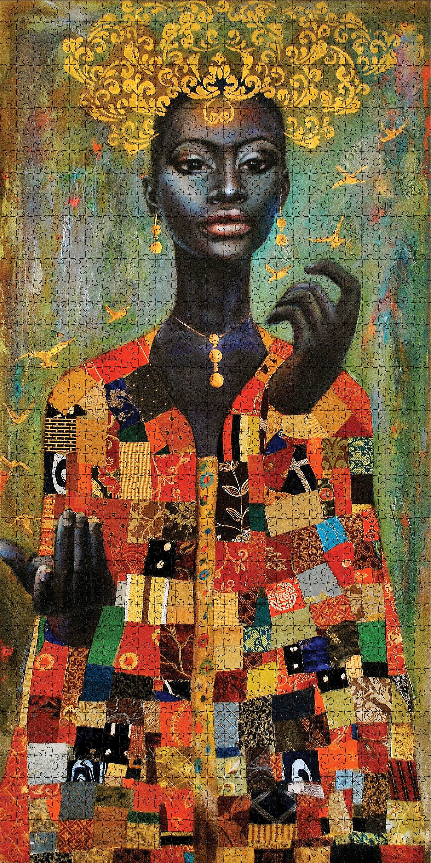 pomegranate-tamara-madden-puzzle-1000-teile-coat-of-many-colors image 2