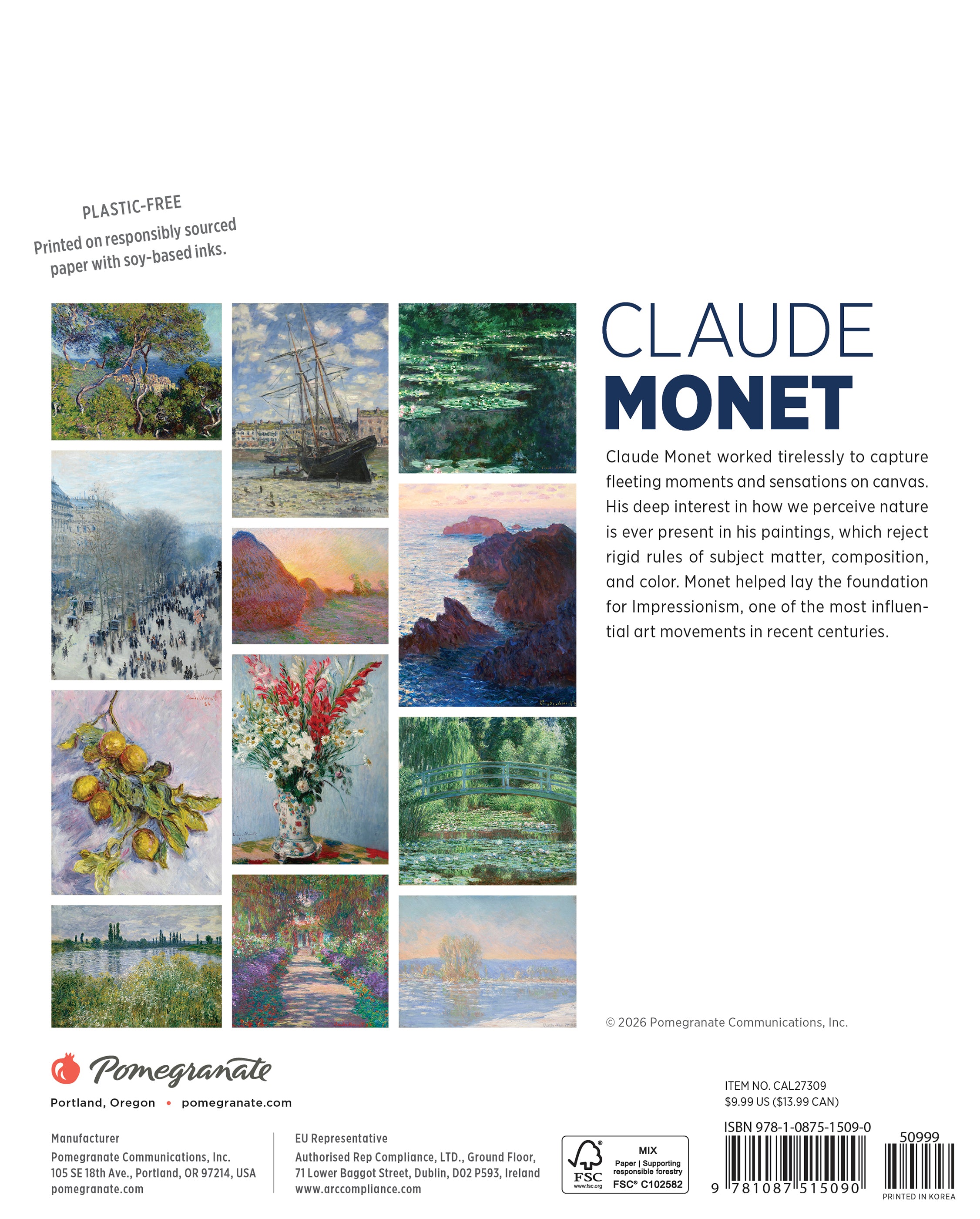 pomegranate-mini-calendar-claude-monet-2027-wandkalender image 8
