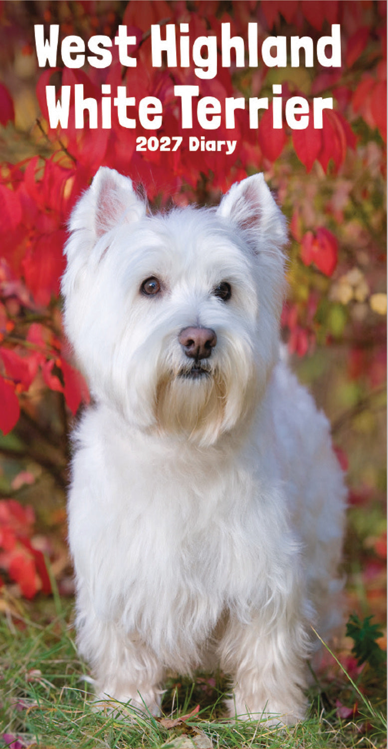 otter-house-west-highland-terrier-slim-diary-2027-tagebuch image 1