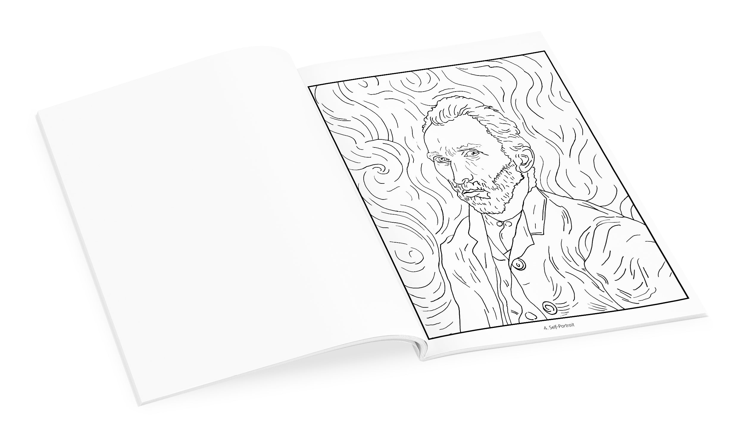 pomegranate-coloring-books-vincent-van-gogh-malbuch-standard image 3