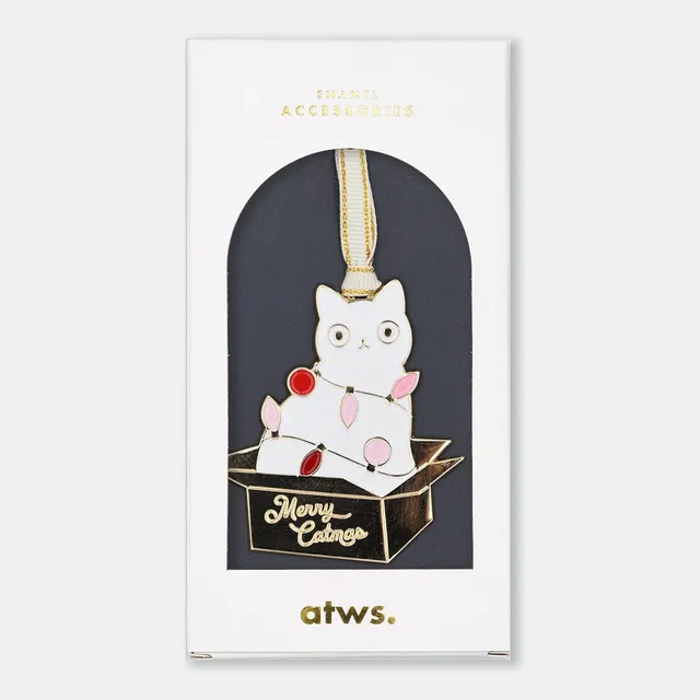 all-the-ways-to-say-merry-catmas-baumschmuck-katze-gold-72-mm image 1