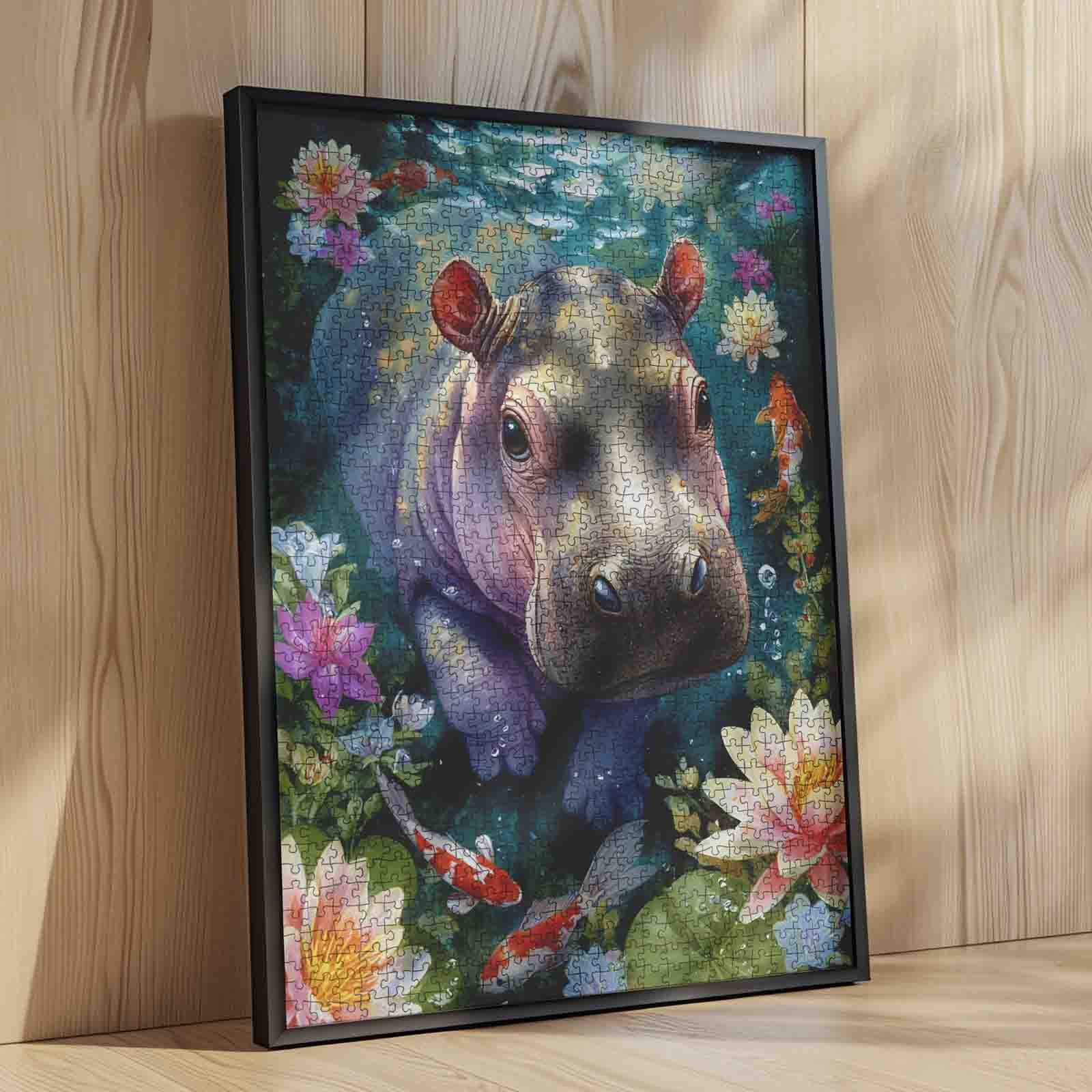 tucocoo-hippo-pond-adventure-puzzle-1000-teile-tier-puzzle image 4