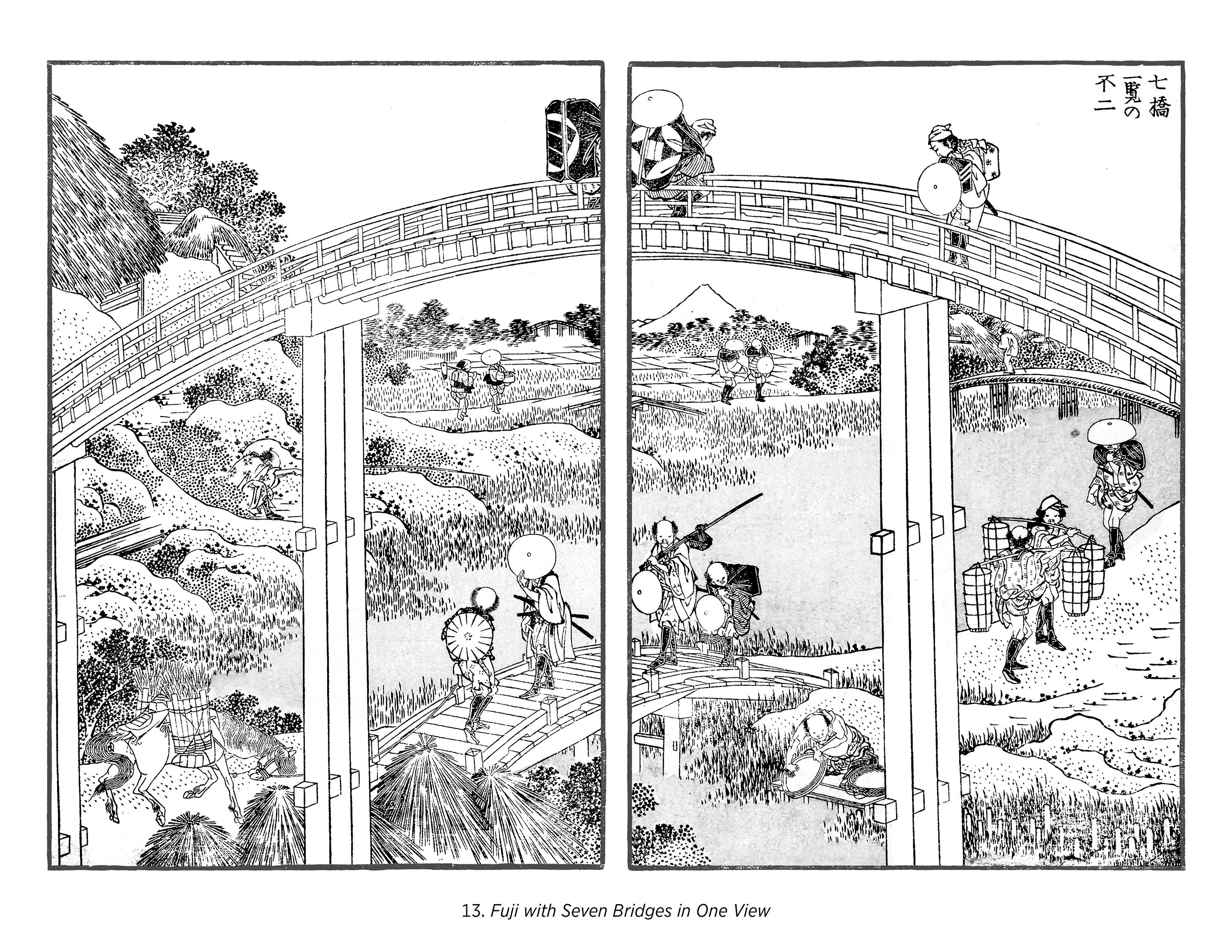 pomegranate-hokusai-views-of-mt-fuji-malbuch-landschaften image 5