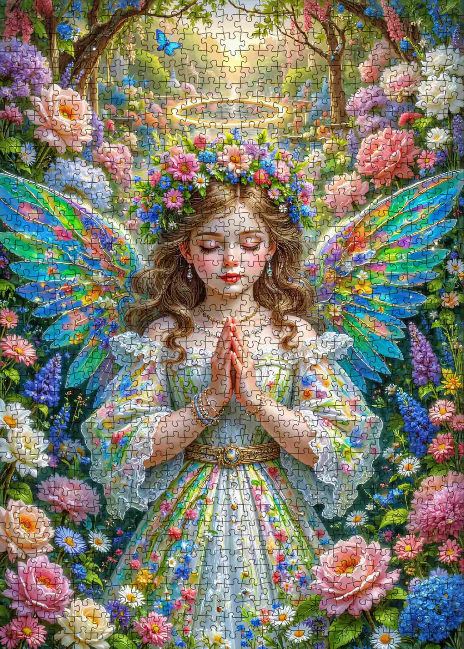 tucocoo-blossom-winged-fairy-garden-puzzle-1000-teile-fee image 2