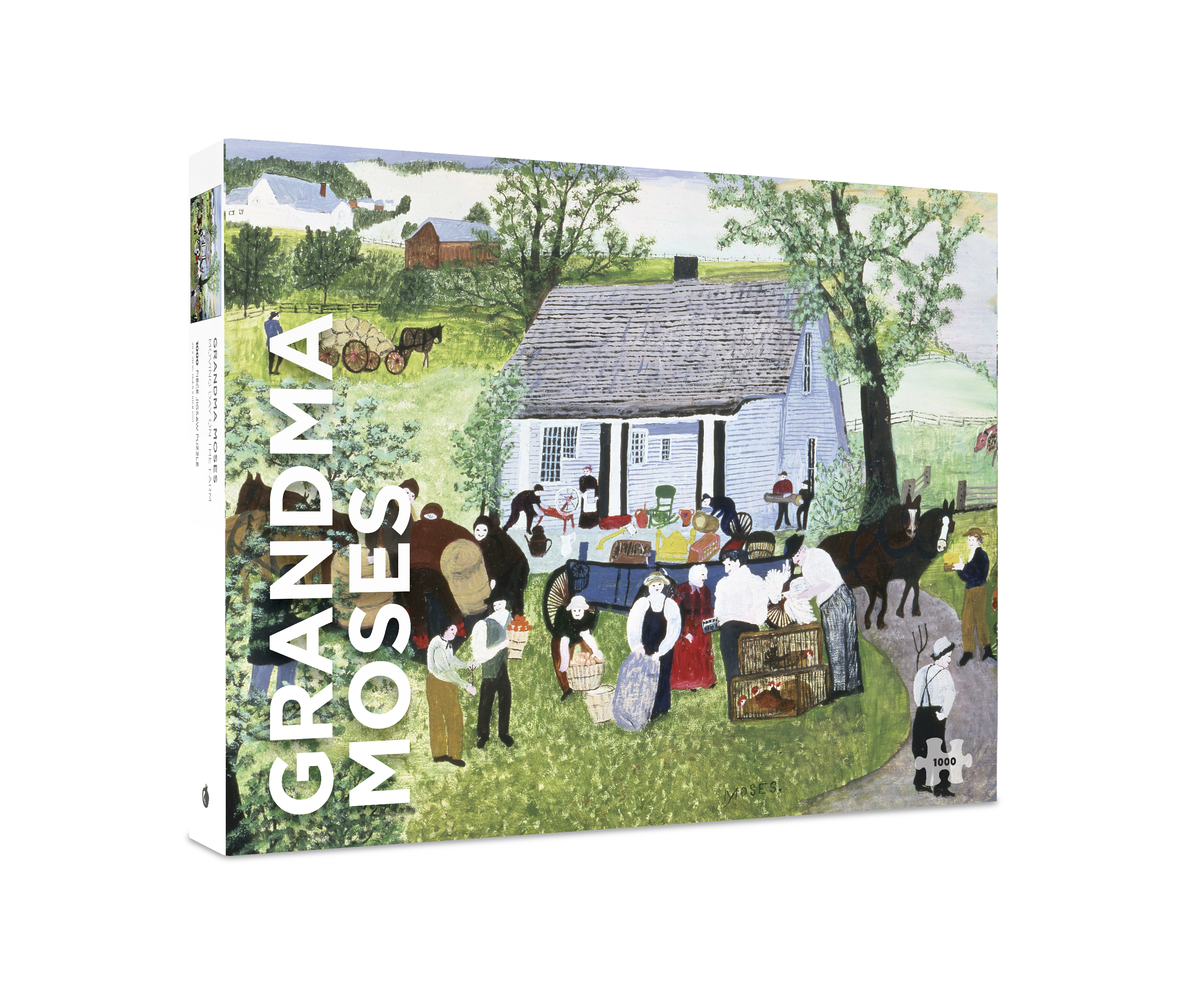 pomegranate-grandma-moses-moving-day-on-the-farm-puzzle-1000-teile image 1