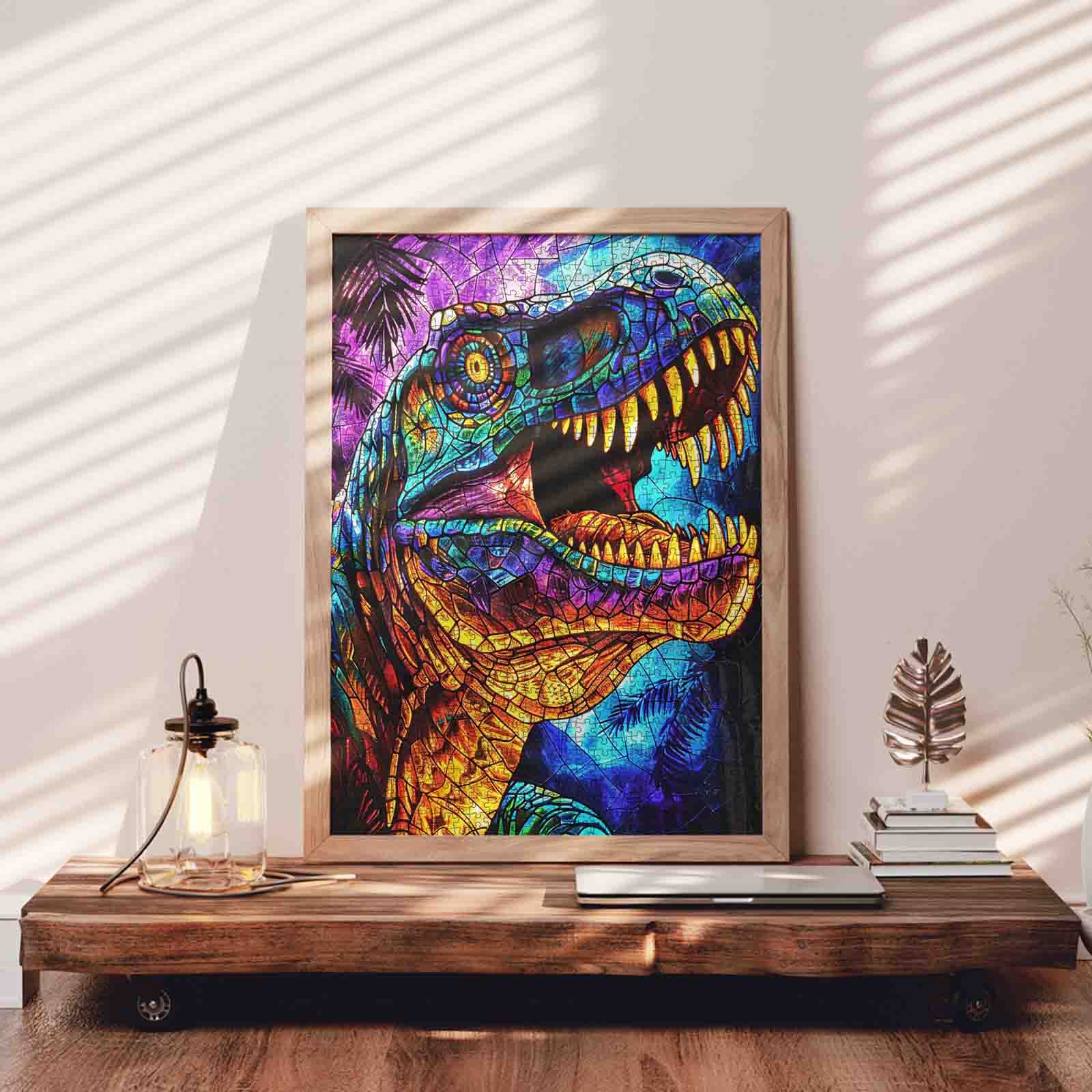tucocoo-tyrannosaurus-puzzle-1000-teile-dino-glas image 3