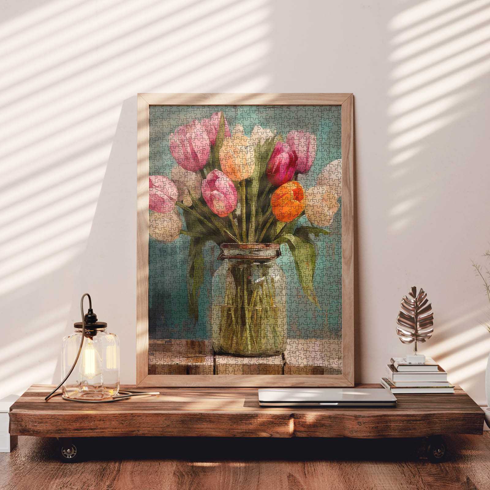 tucocoo-rustic-tulips-art-puzzle-1000-teile-tulpen image 3