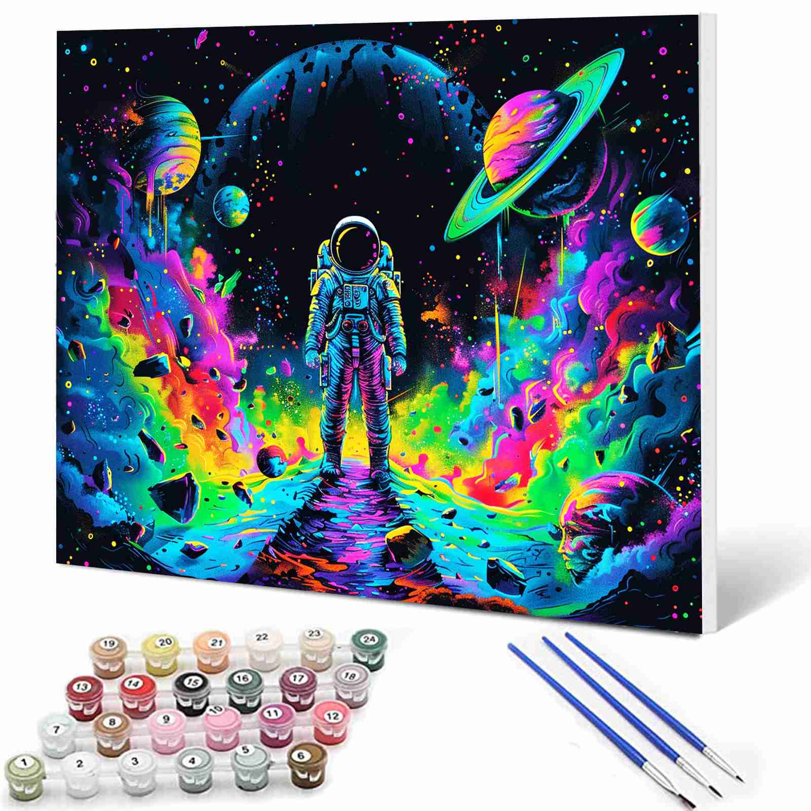 tucocoo-paint-by-numbers-astronaut-in-galaxy-nebula-malen-nach-zahlen image 1