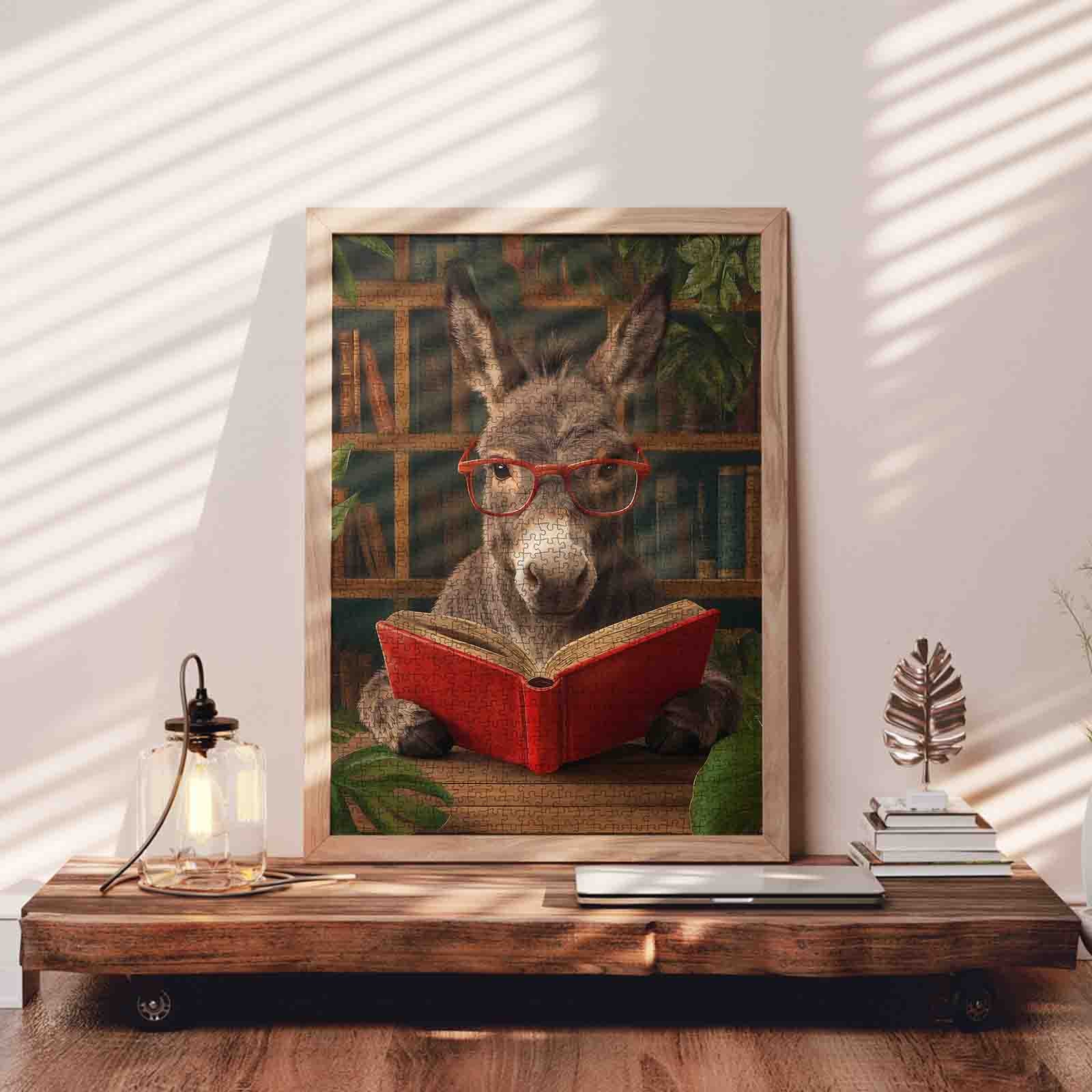 tucocoo-bookish-donkey-puzzle-1000-teile-esel image 3