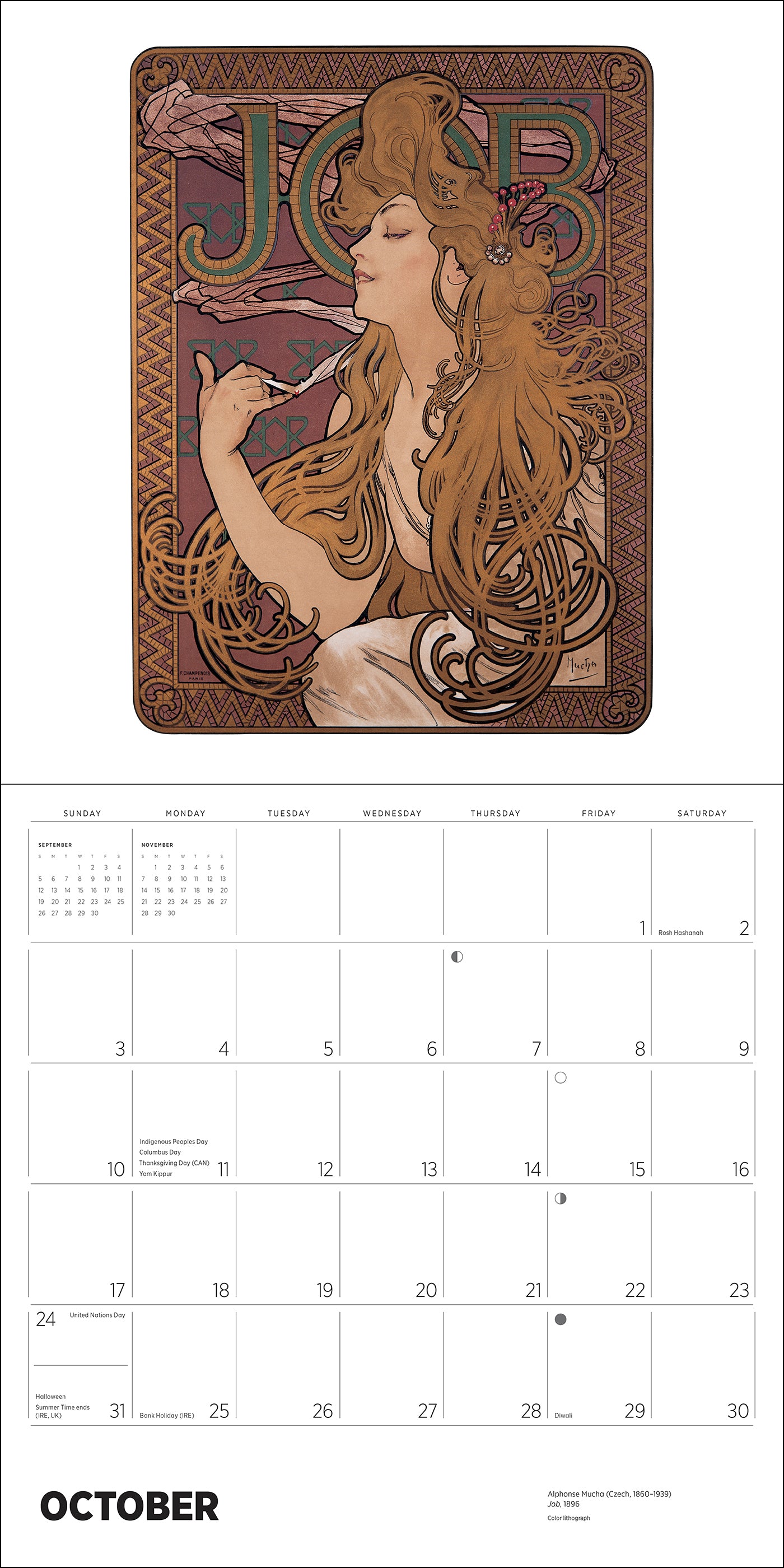 pomegranate-mucha-2027-wandkalender-jugendstil image 4